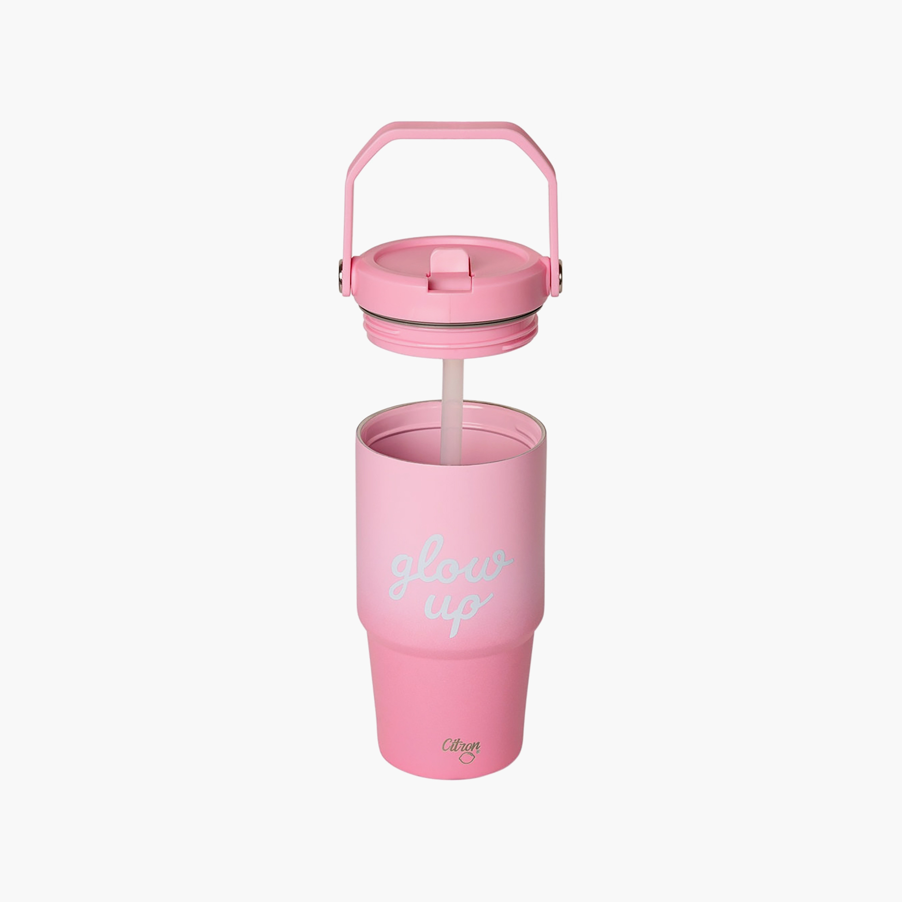 Glow Up Collection Insulated Tumbler-600 Ml-Twisting Lid- (304 Stainless Steel) Multicolor \ 9X24.3-household-dining-drinkserveware-bottles-image-3