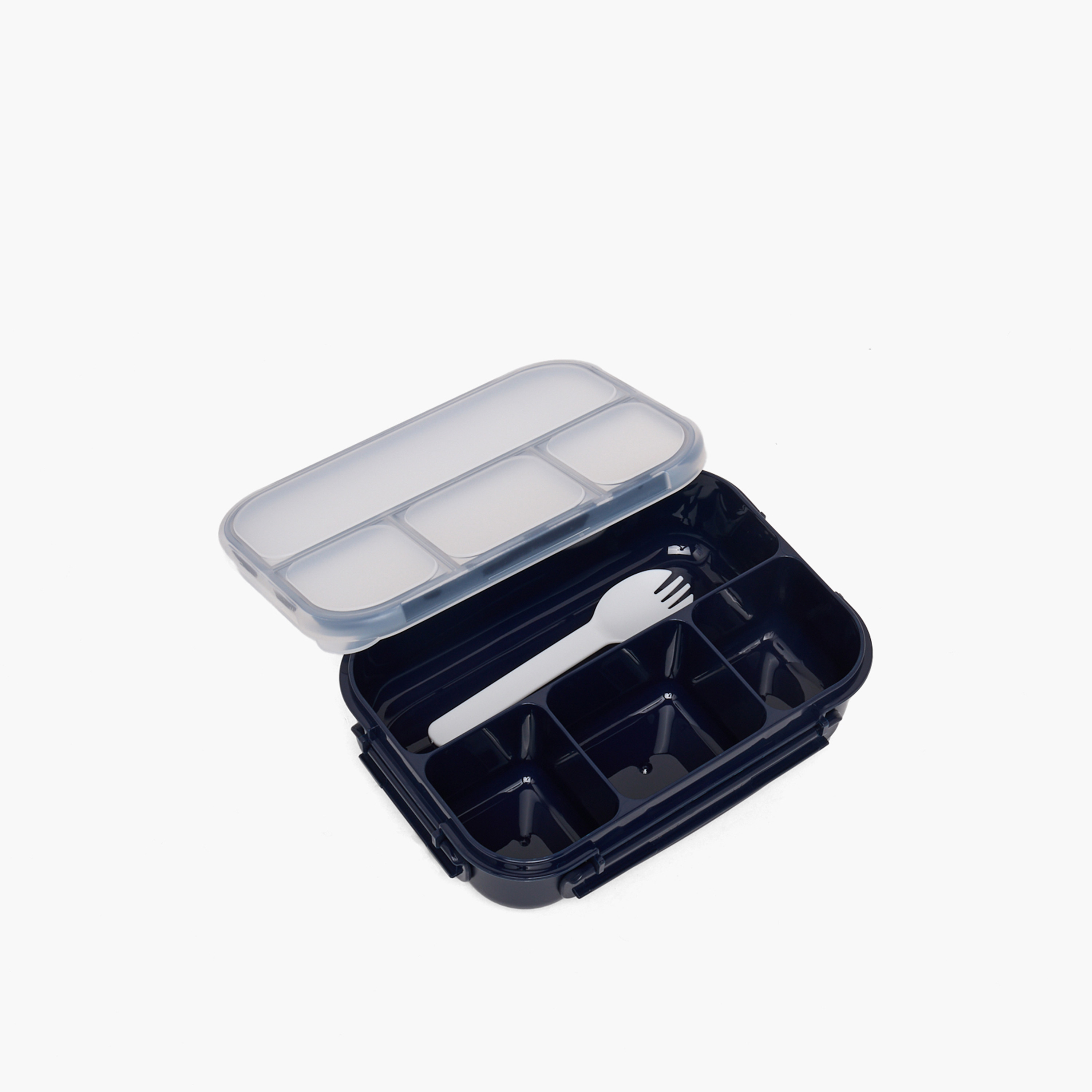 Solid Bento Lunch Box for Kids with Fork - 1.3 L-school-lunchessentials-lunchboxes-image-5