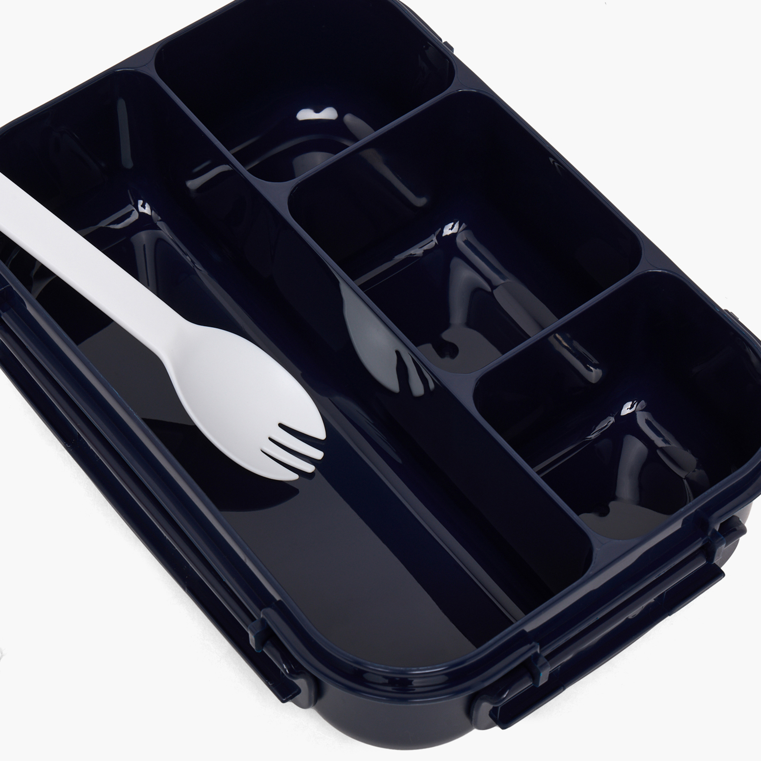 Solid Bento Lunch Box for Kids with Fork - 1.3 L-school-lunchessentials-lunchboxes-image-8