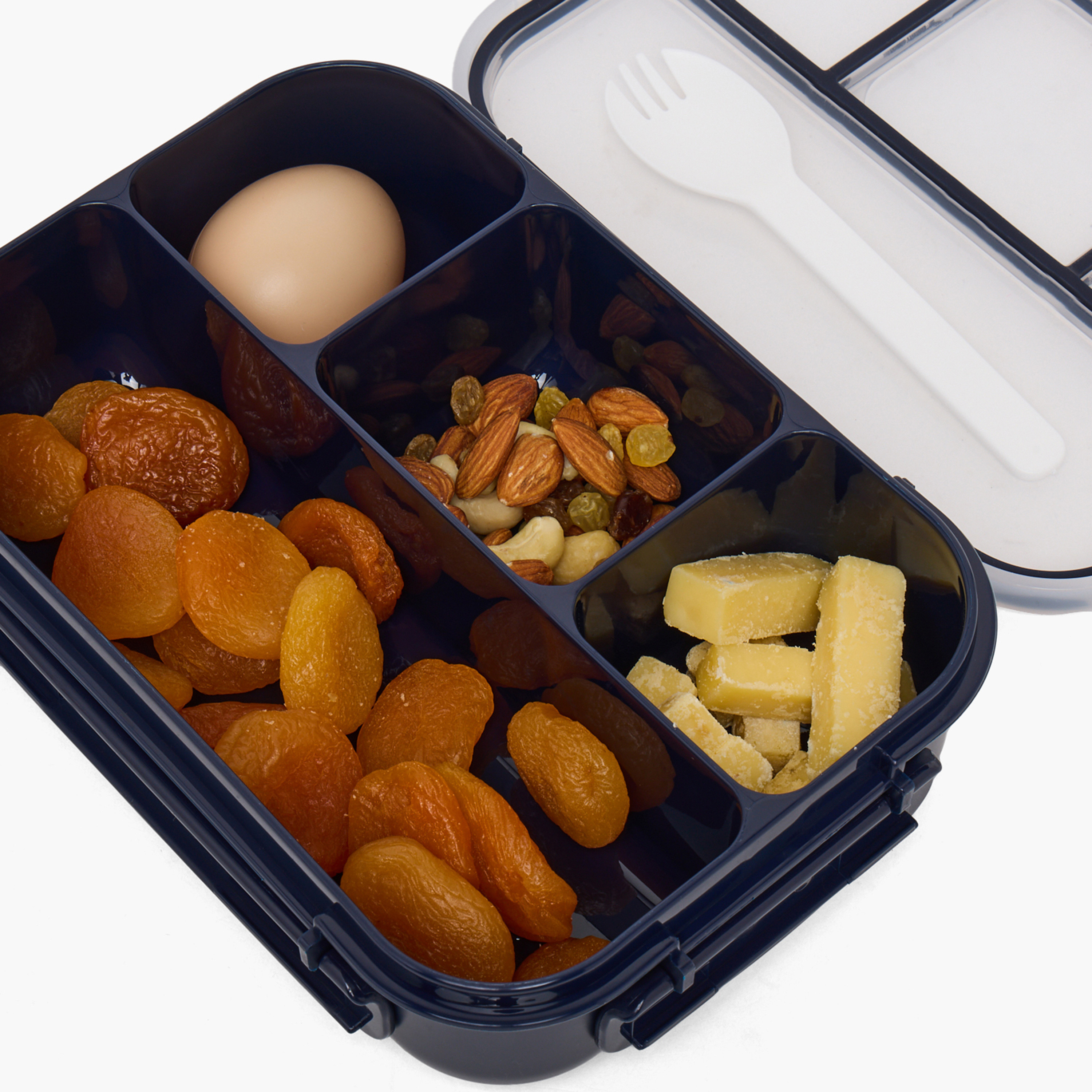 Solid Bento Lunch Box for Kids with Fork - 1.3 L-school-lunchessentials-lunchboxes-image-9
