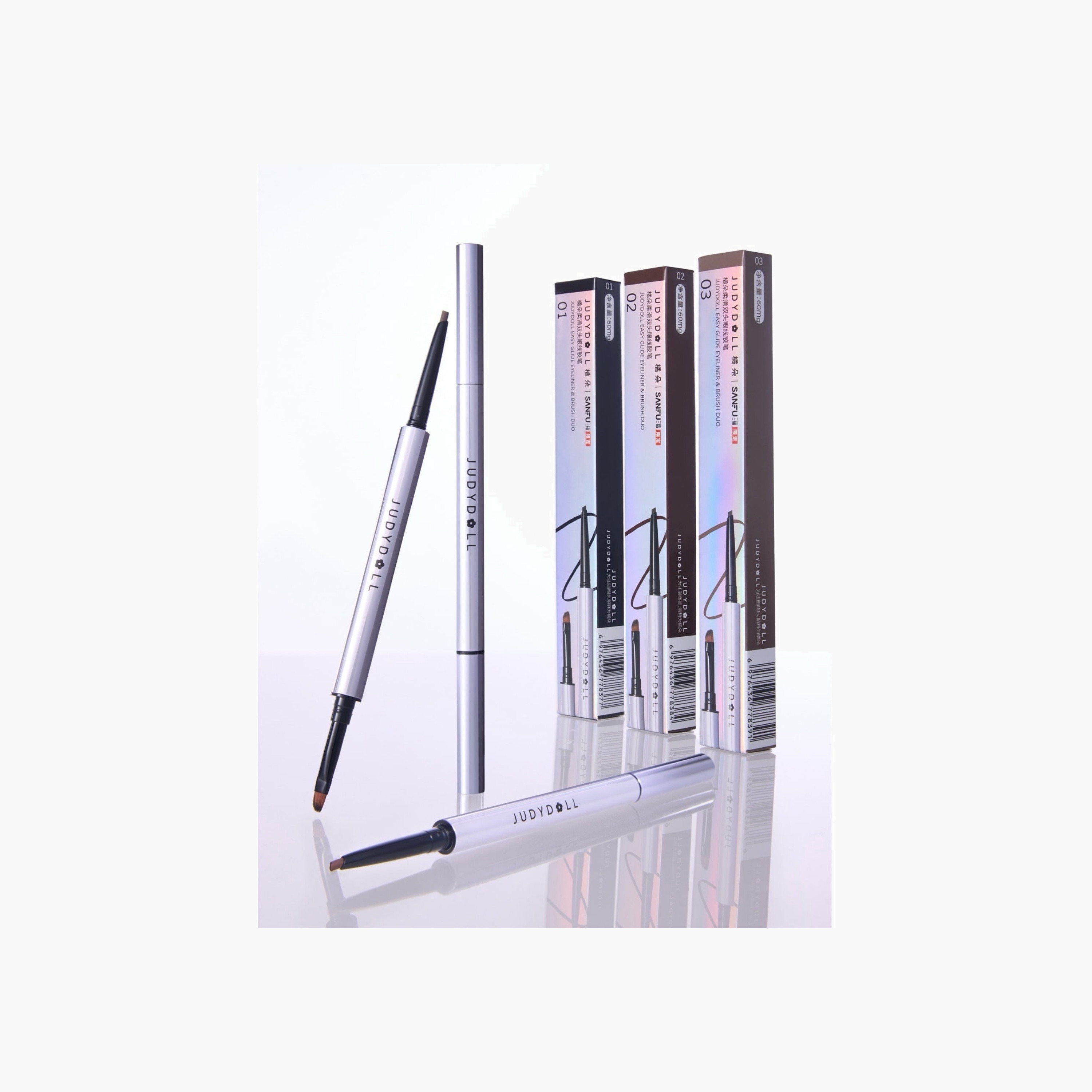 Judydoll Easy Glide Eyeliner & Brush Duo - 02Dark Brown-beautyandpersonalcare-makeup-eyes-eyeliners-image-4