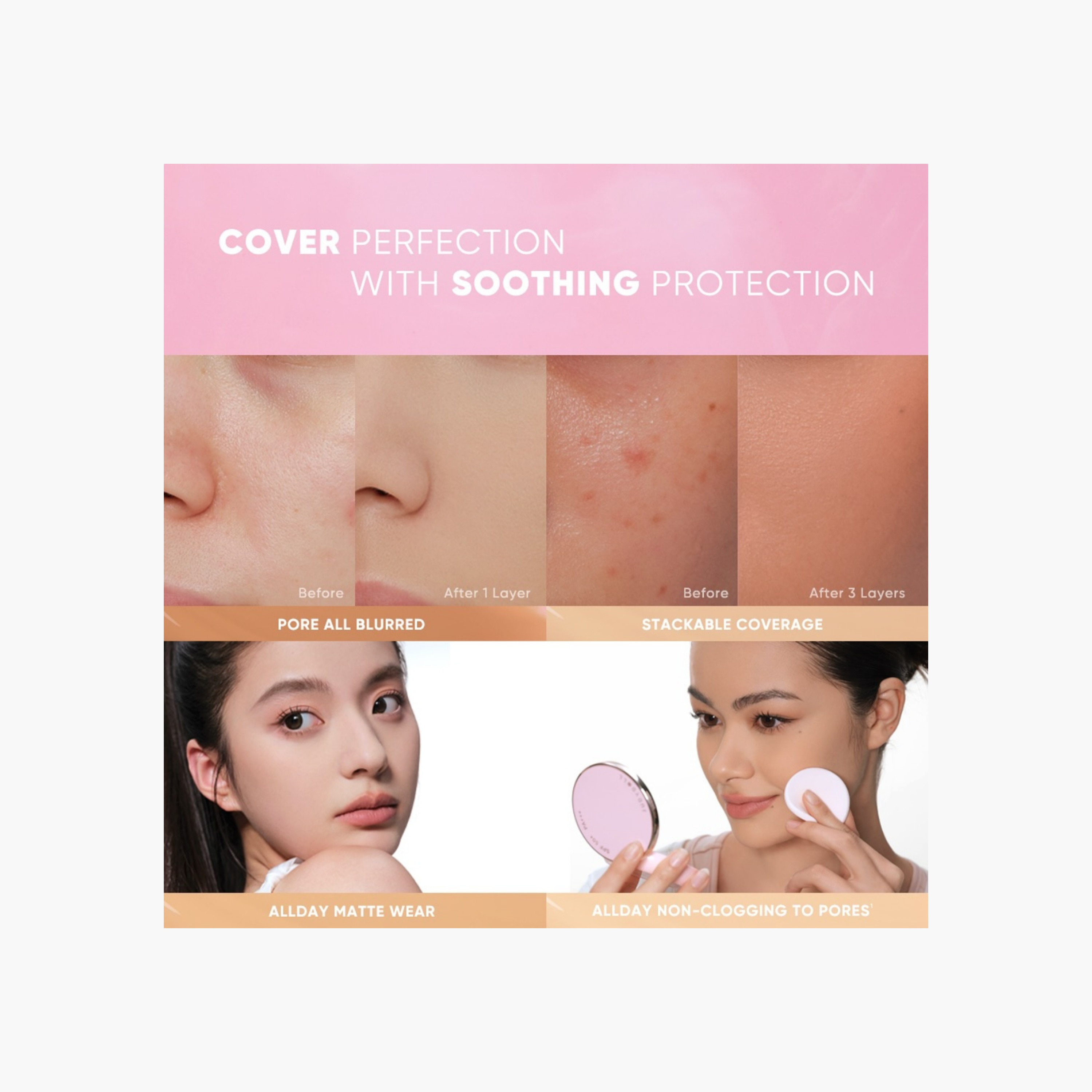 Judydoll Pink Skin Mattte 2-Way Cake Foundation - Beige-beautyandpersonalcare-makeup-face-foundations-image-12