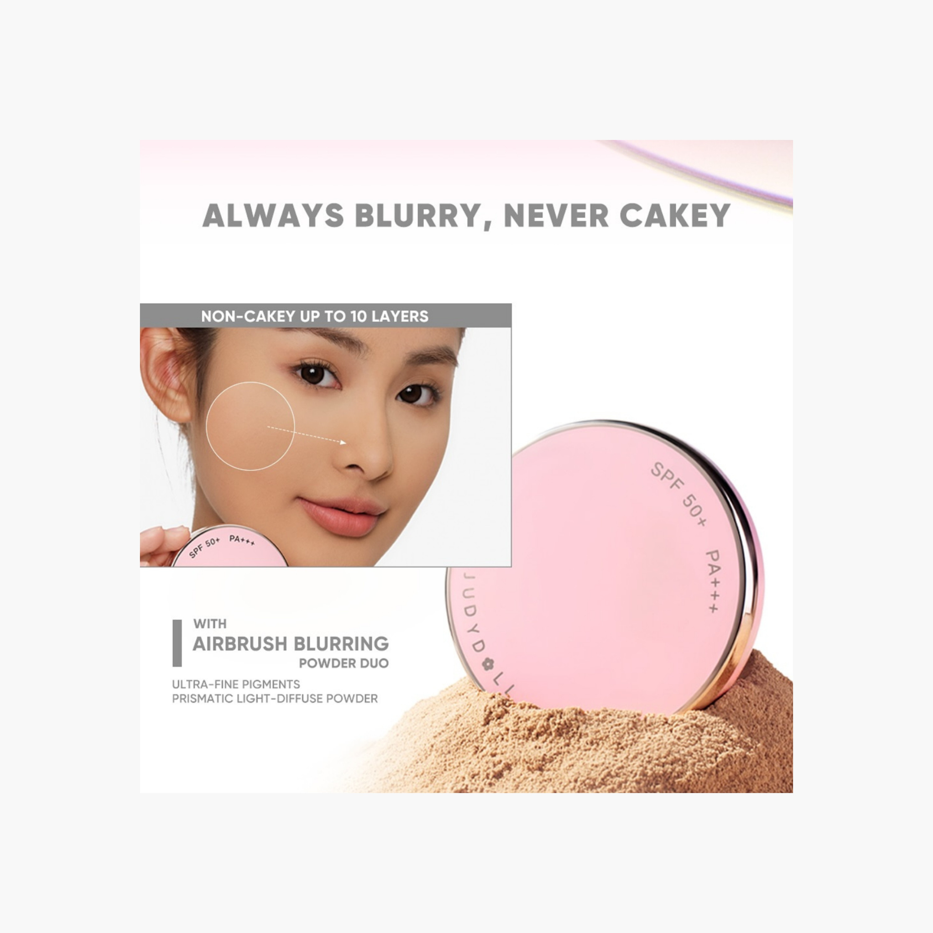 Judydoll Pink Skin Mattte 2-Way Cake Foundation - Warm Beige-beautyandpersonalcare-makeup-face-foundations-image-12