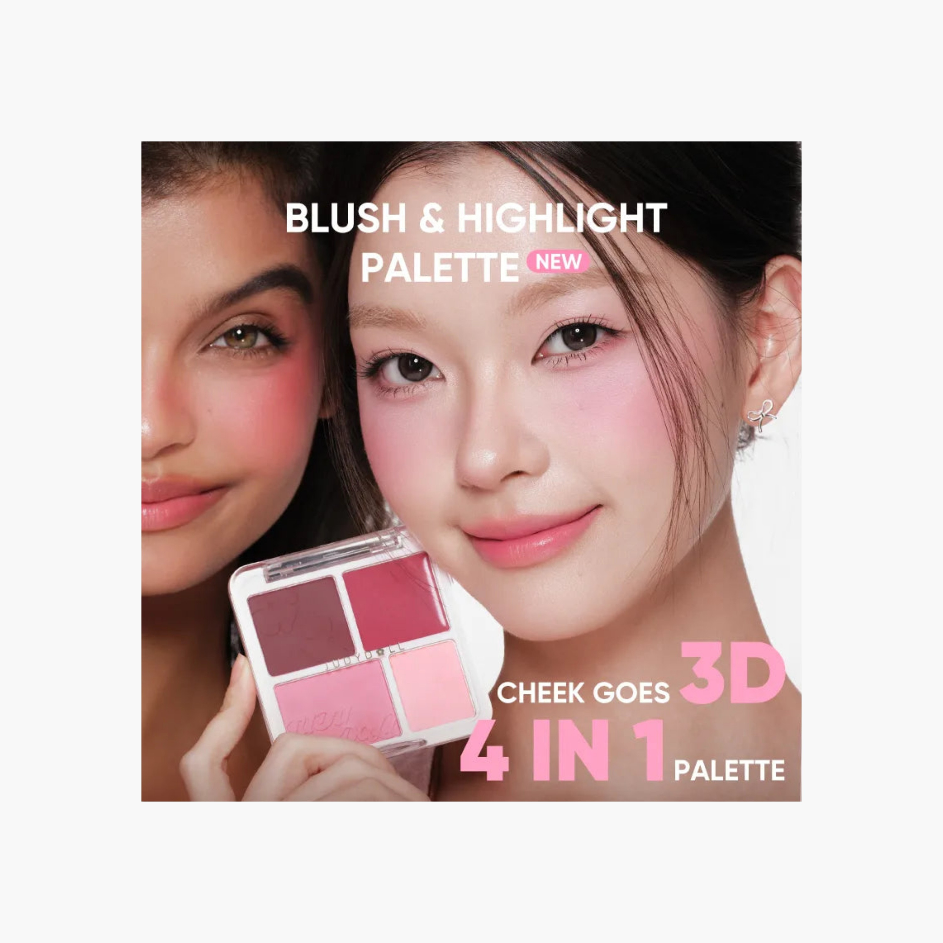 Judydoll Blush&Highlight Palette - 102-beautyandpersonalcare-makeup-face-highlighters-image-2