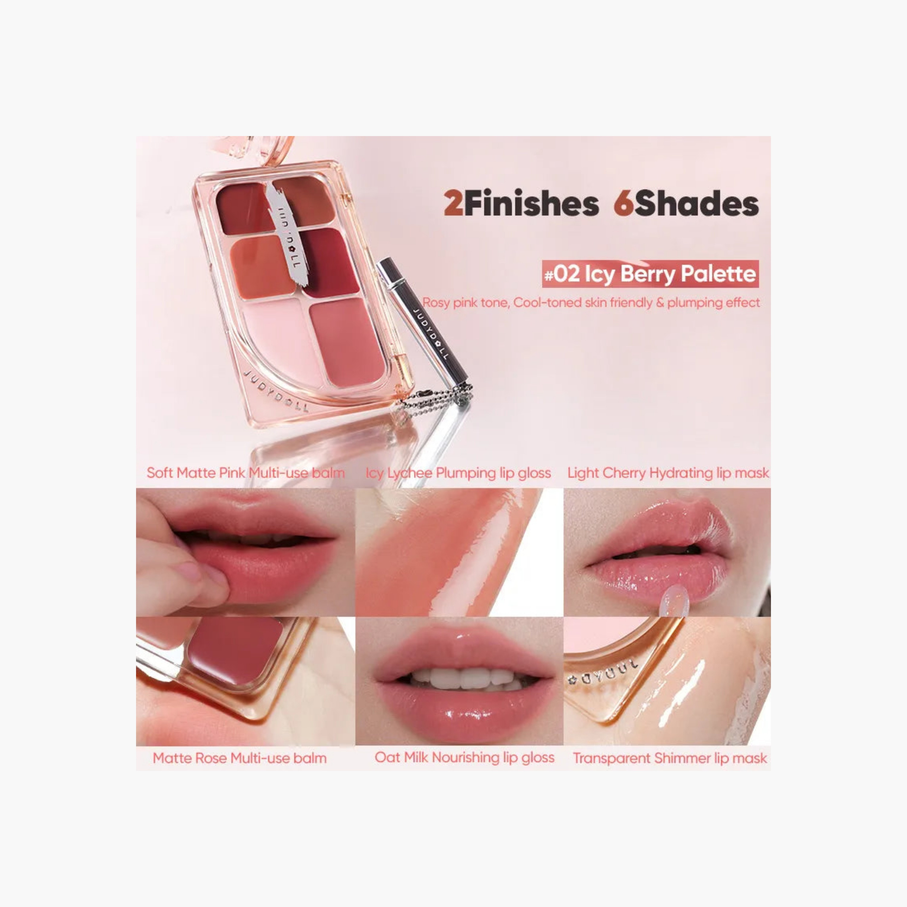 Judydoll Lip Palette - 02-beautyandpersonalcare-makeup-lips-lipsticks-image-3
