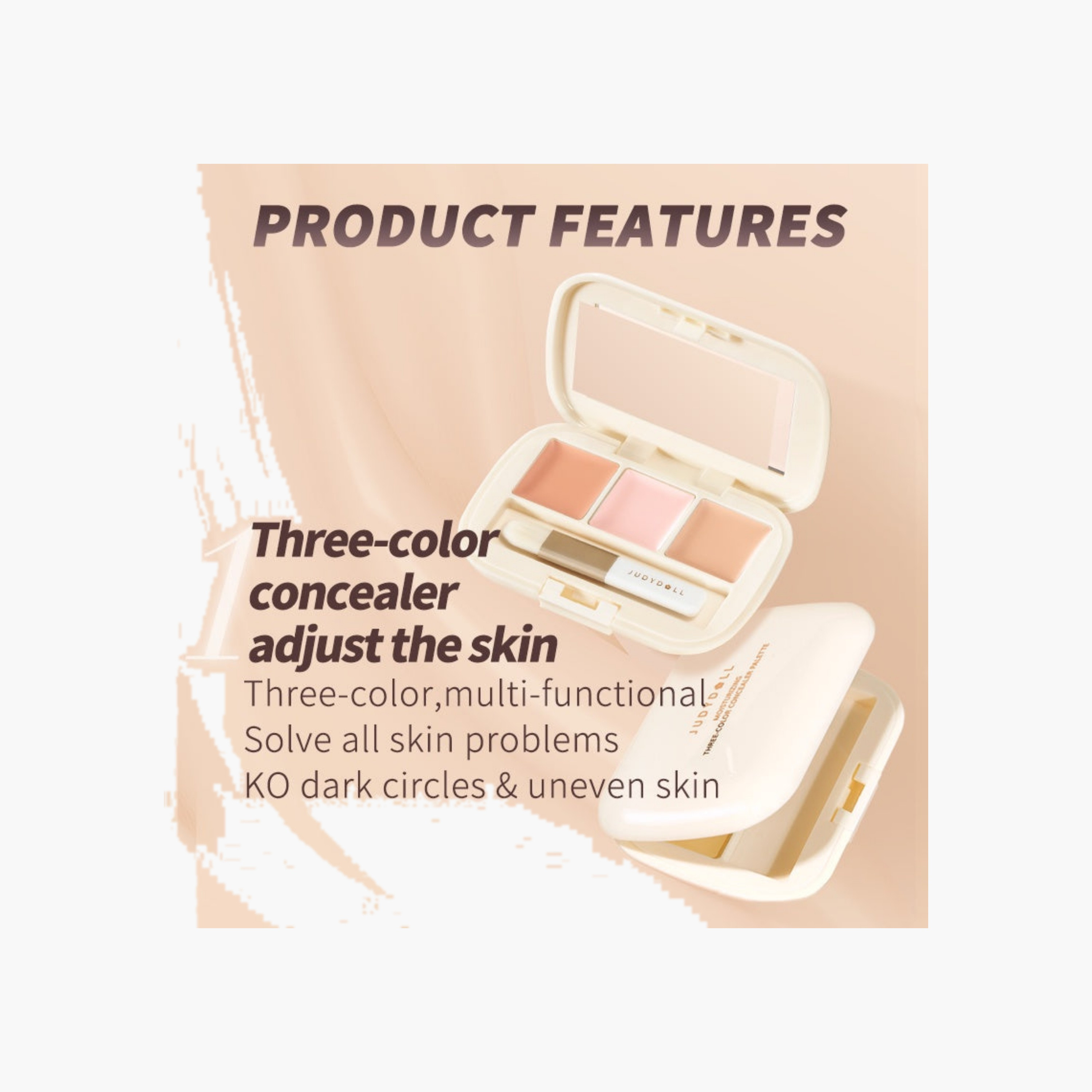 Judydoll Three-Color Concealer Palette - 01-beautyandpersonalcare-makeup-face-concealers-image-3