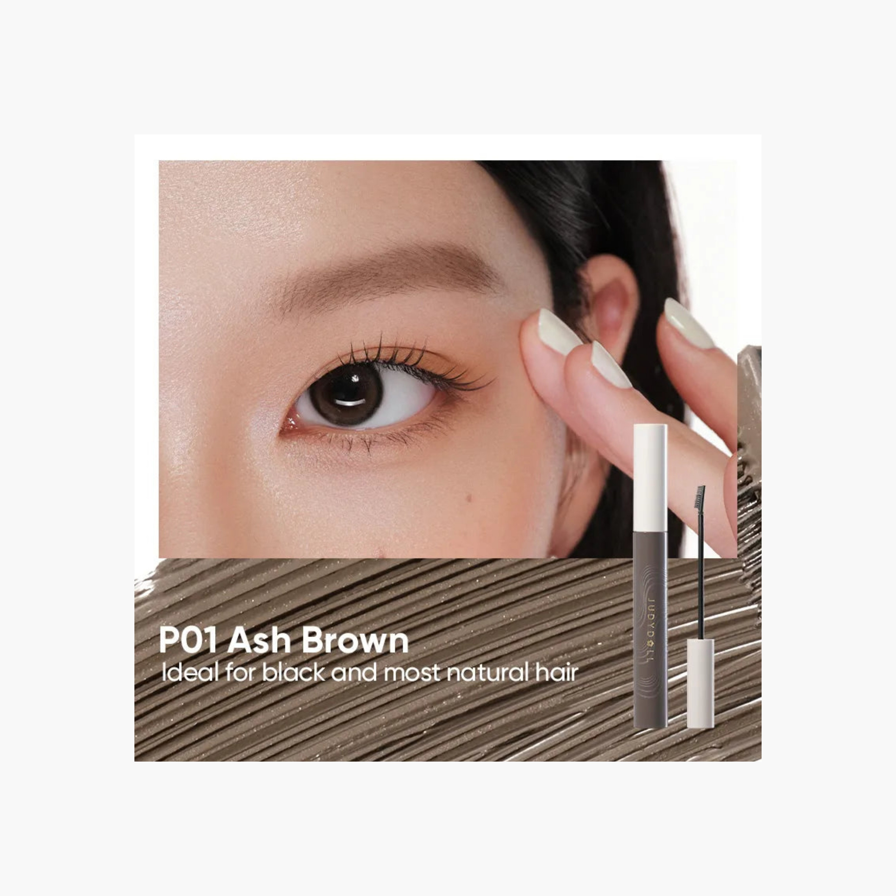 Judydoll Precision & Longwear Brow Mascara - P01 Gray Brown-beautyandpersonalcare-makeup-eyes-mascaras-image-3