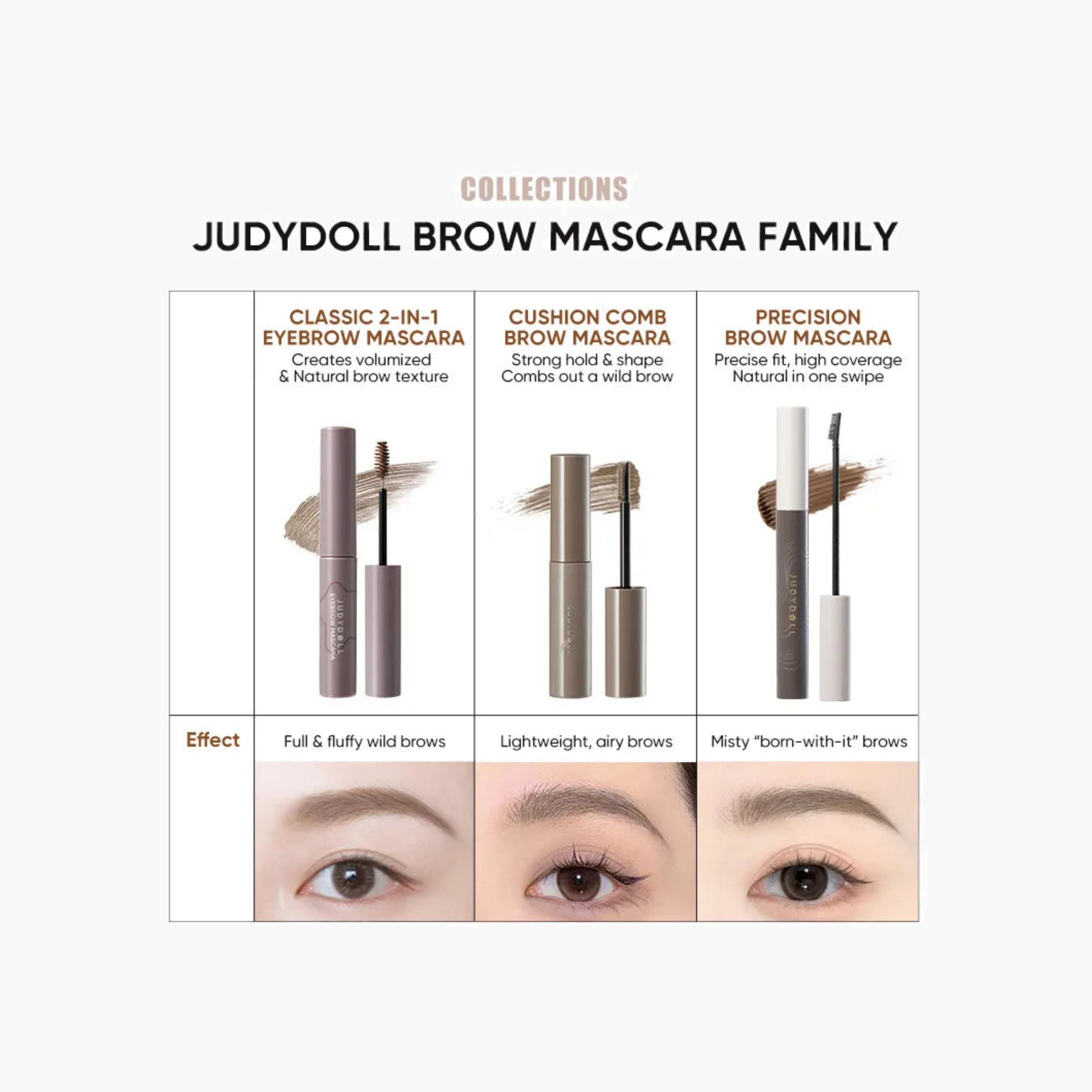 Judydoll Precision & Longwear Brow Mascara - P01 Gray Brown-beautyandpersonalcare-makeup-eyes-mascaras-image-5