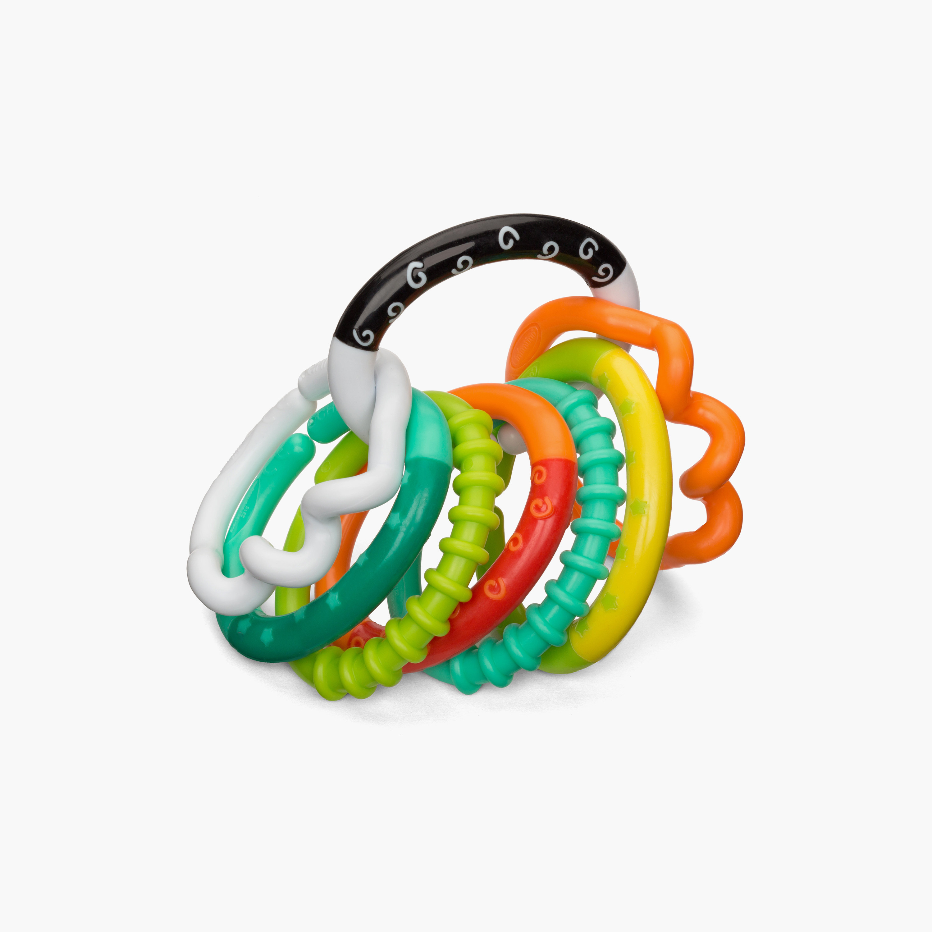 Infantino 8-Piece Textured Ring Links Rattles-toys-babyandtoddlertoys-rattlesandteethers-image-1