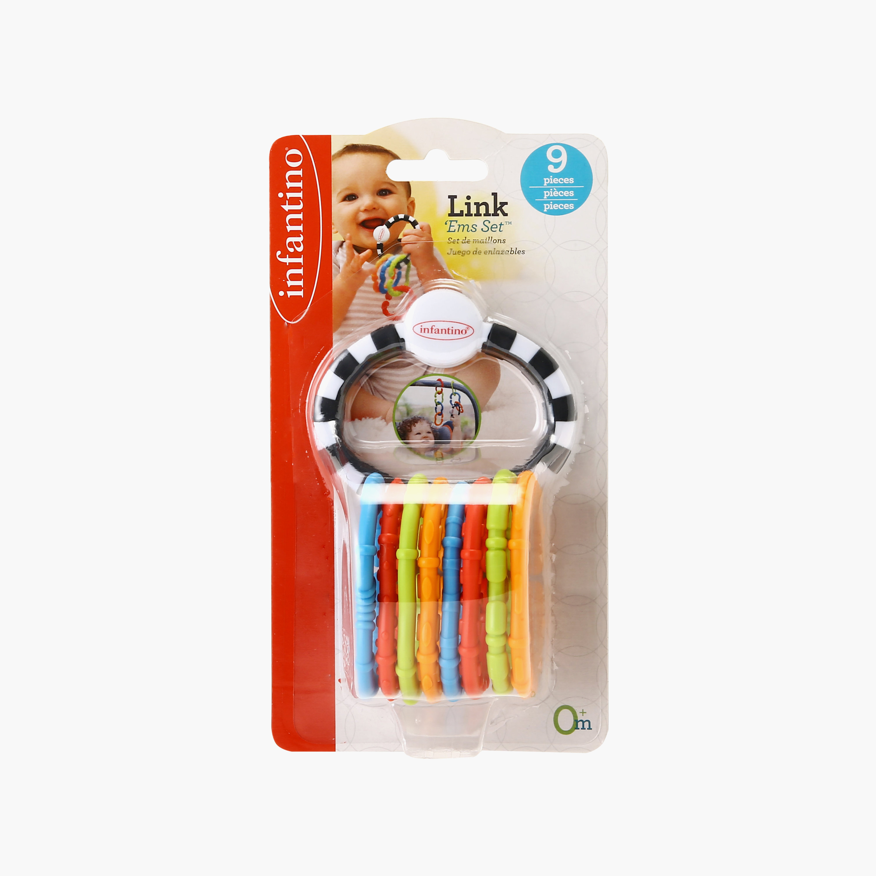 Infantino 9-Piece Link Ems Teether Toy Set-toys-babyandtoddlertoys-rattlesandteethers-image-2