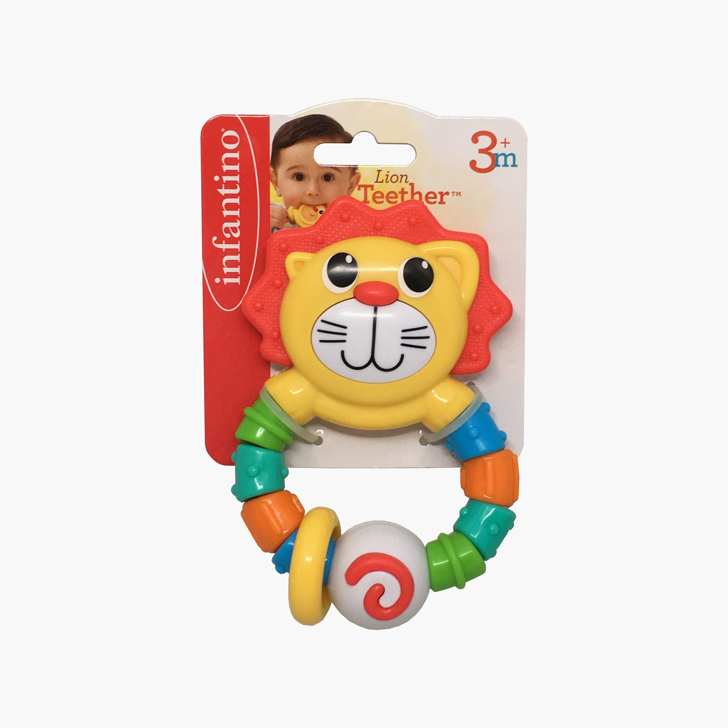 Infantino Bendy Lion Teether Toy - 3 Months+-toys-babyandtoddlertoys-rattlesandteethers-image-7