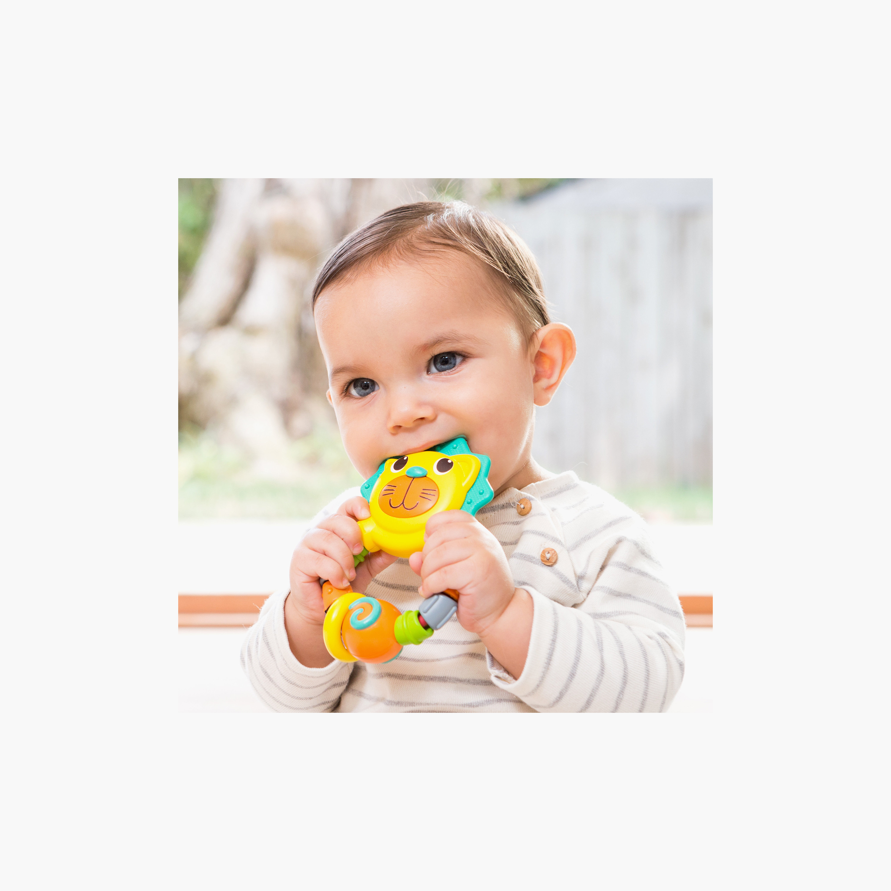 Infantino Bendy Lion Teether Toy - 3 Months+-toys-babyandtoddlertoys-rattlesandteethers-image-4