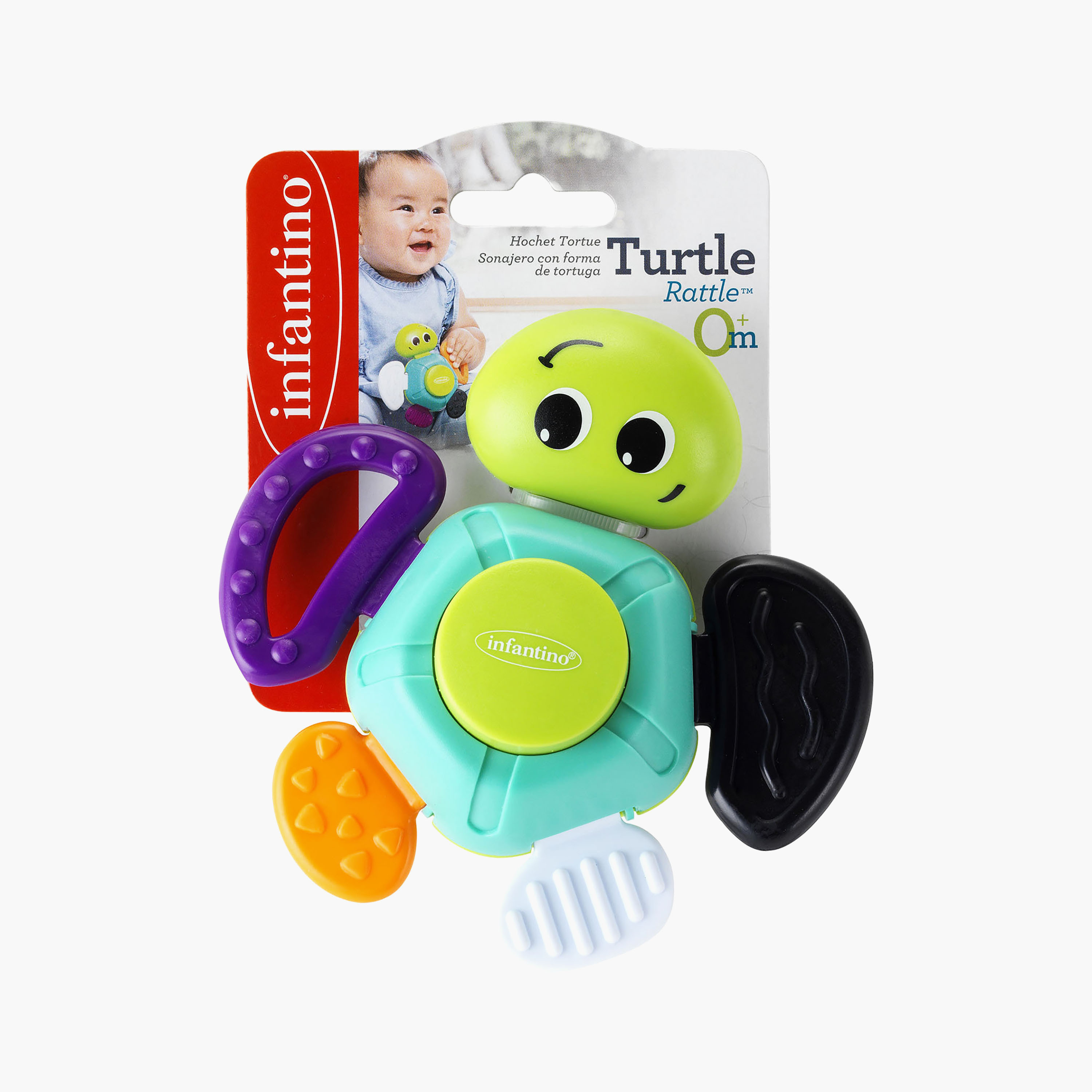 Infantino Turtle Rattle Teether Toy-toys-babyandtoddlertoys-rattlesandteethers-image-2