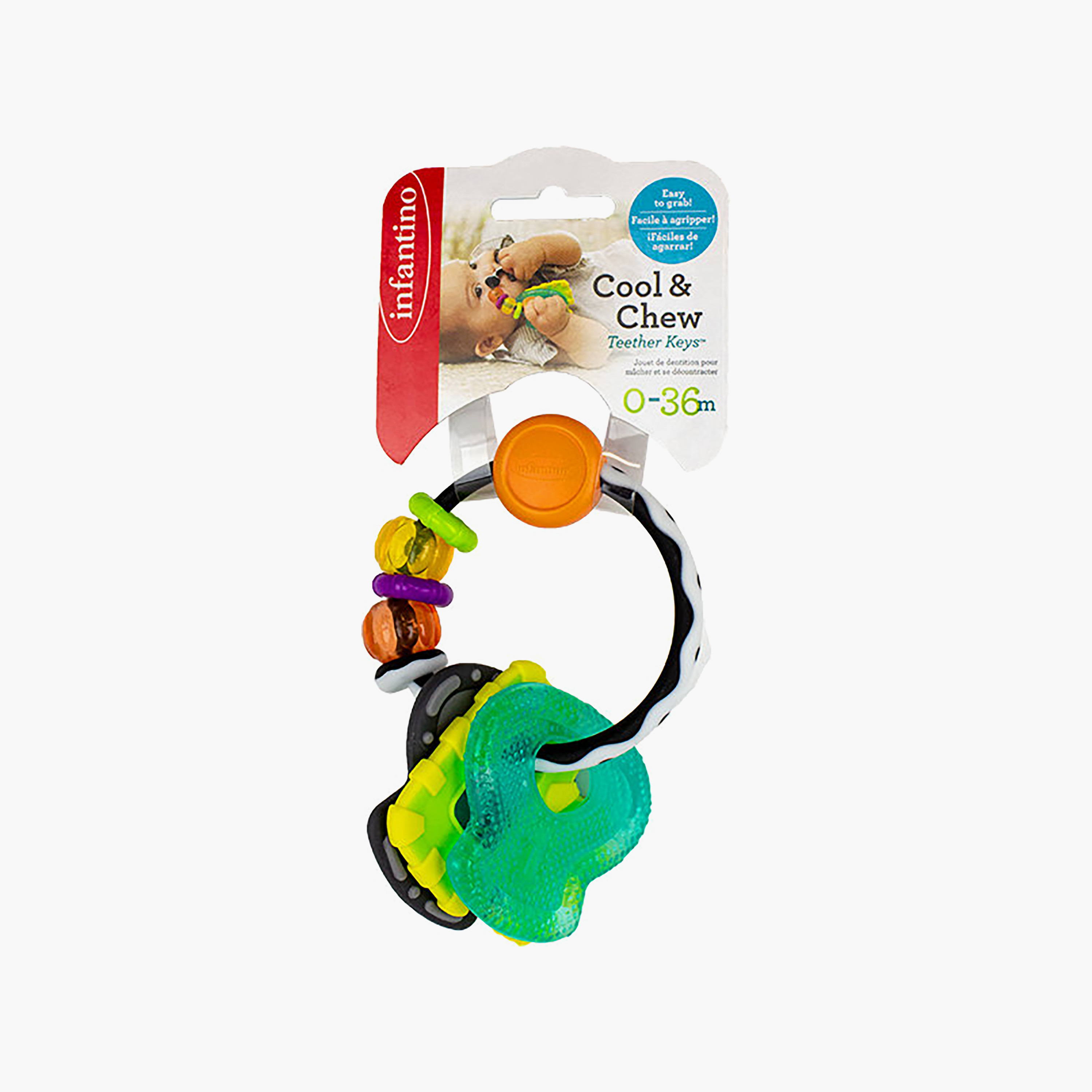 Infantino Slide & Chew Teether Keys Toy-toys-babyandtoddlertoys-rattlesandteethers-image-2