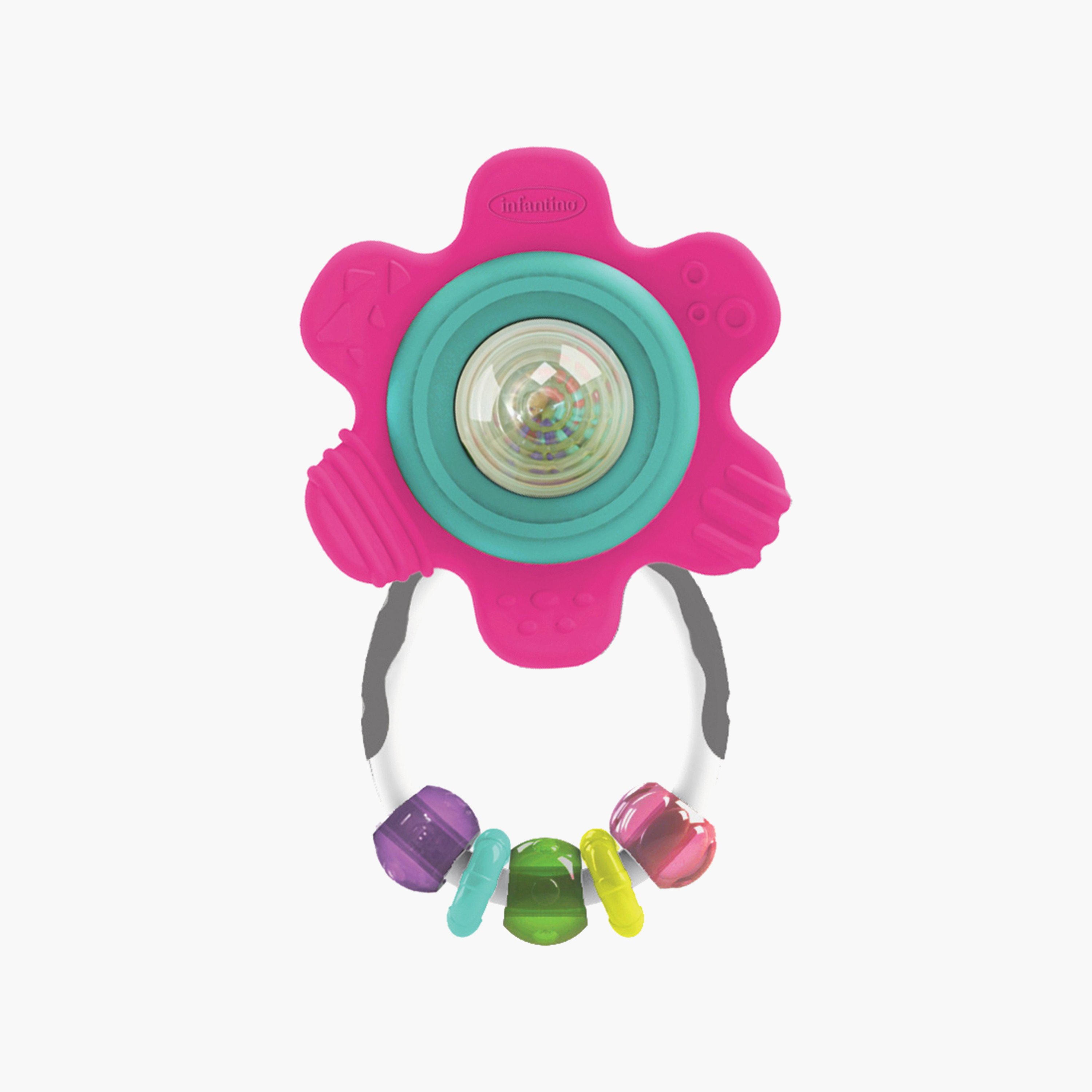 لعبة عضاضة سبين أند راتل الدوارة من إنفانتينو-toys-babyandtoddlertoys-rattlesandteethers-image-1