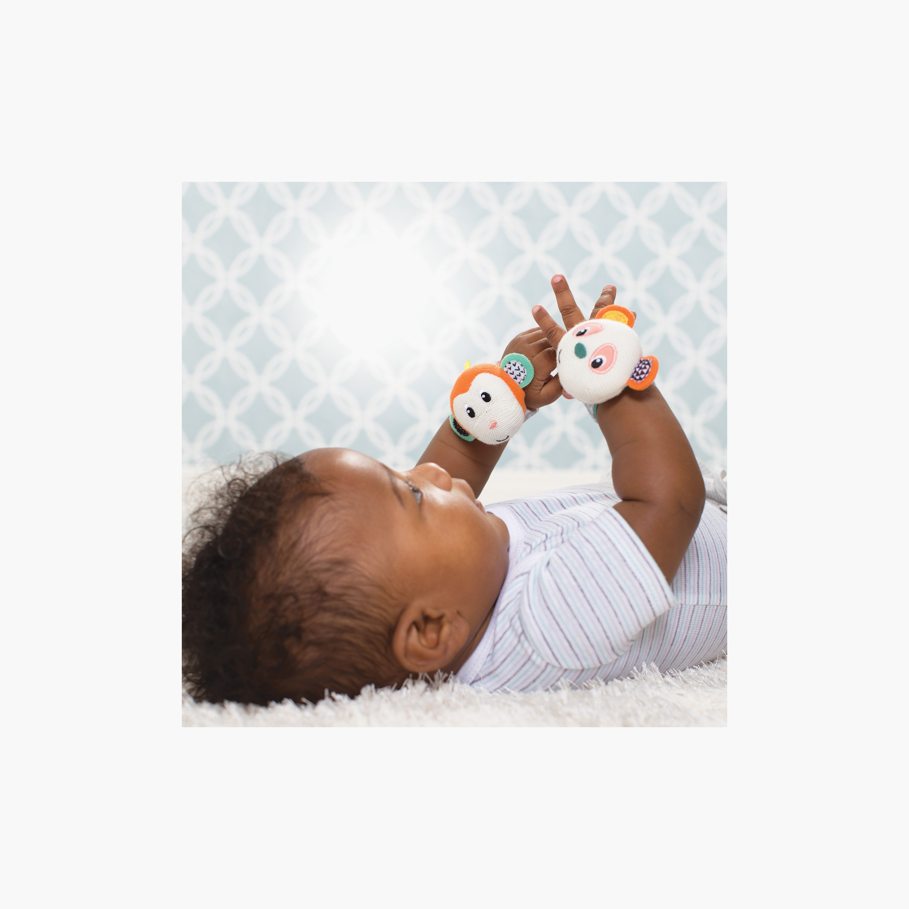 Infantino 2-Piece Monkey Panda Wrist Rattles-toys-babyandtoddlertoys-rattlesandteethers-image-7