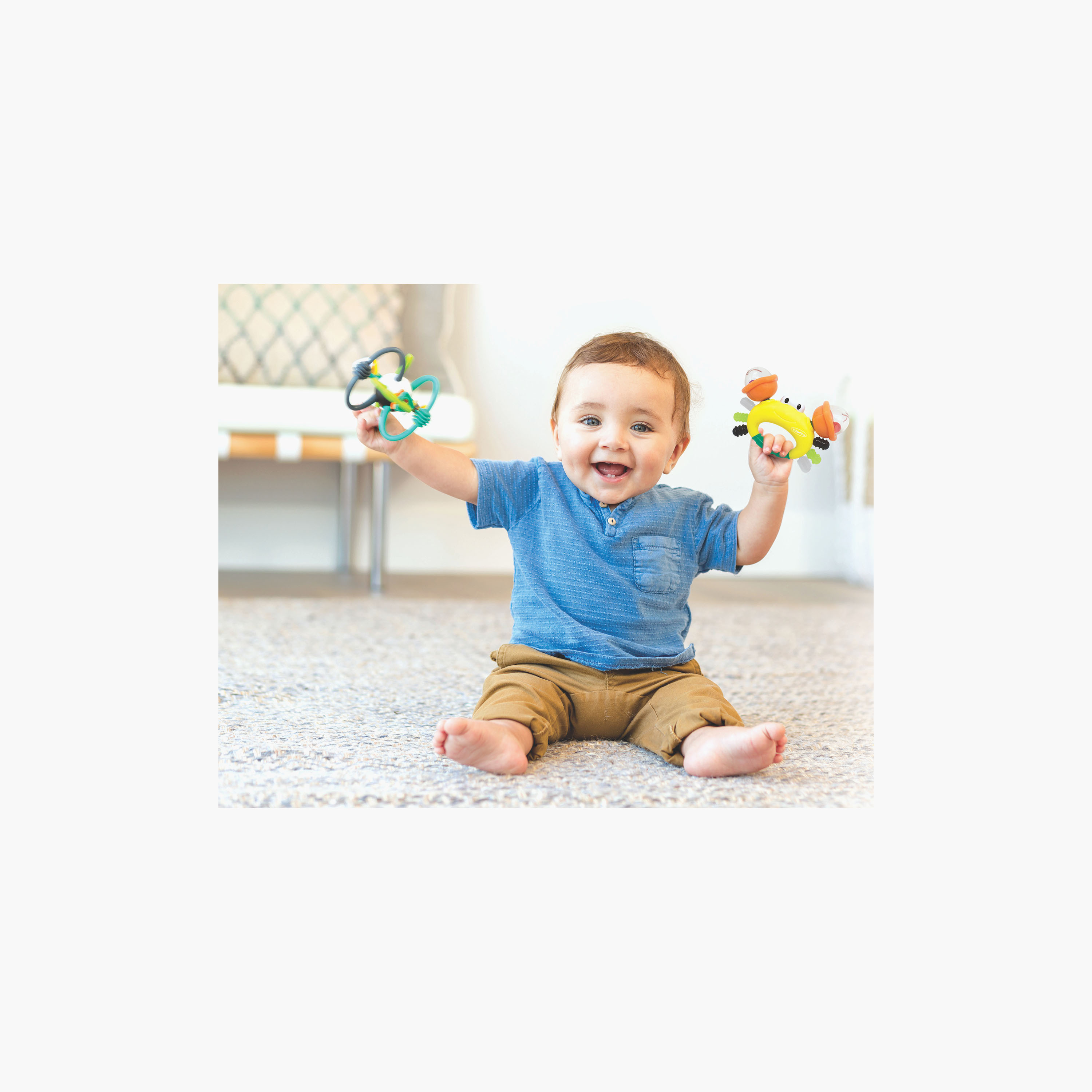 Infantino Sand Crab Rattle & Teether Toy-toys-babyandtoddlertoys-rattlesandteethers-image-4