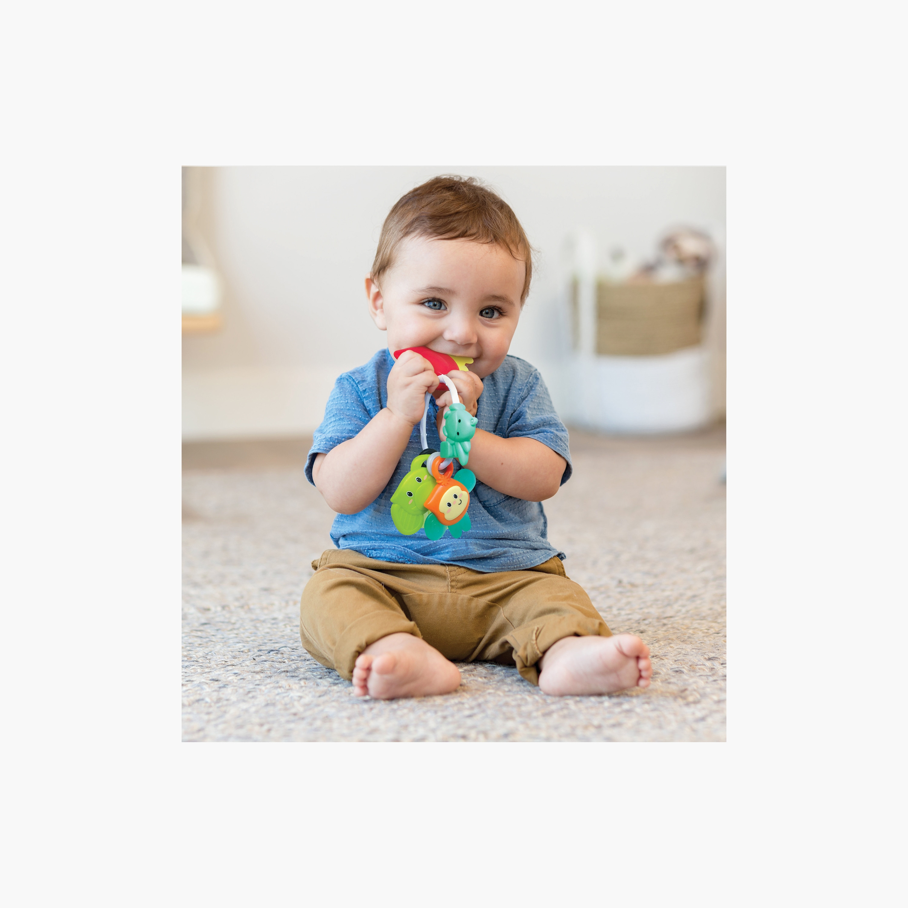 أصدقاء التسنين سفاري من إنفانتينو-toys-babyandtoddlertoys-rattlesandteethers-image-1