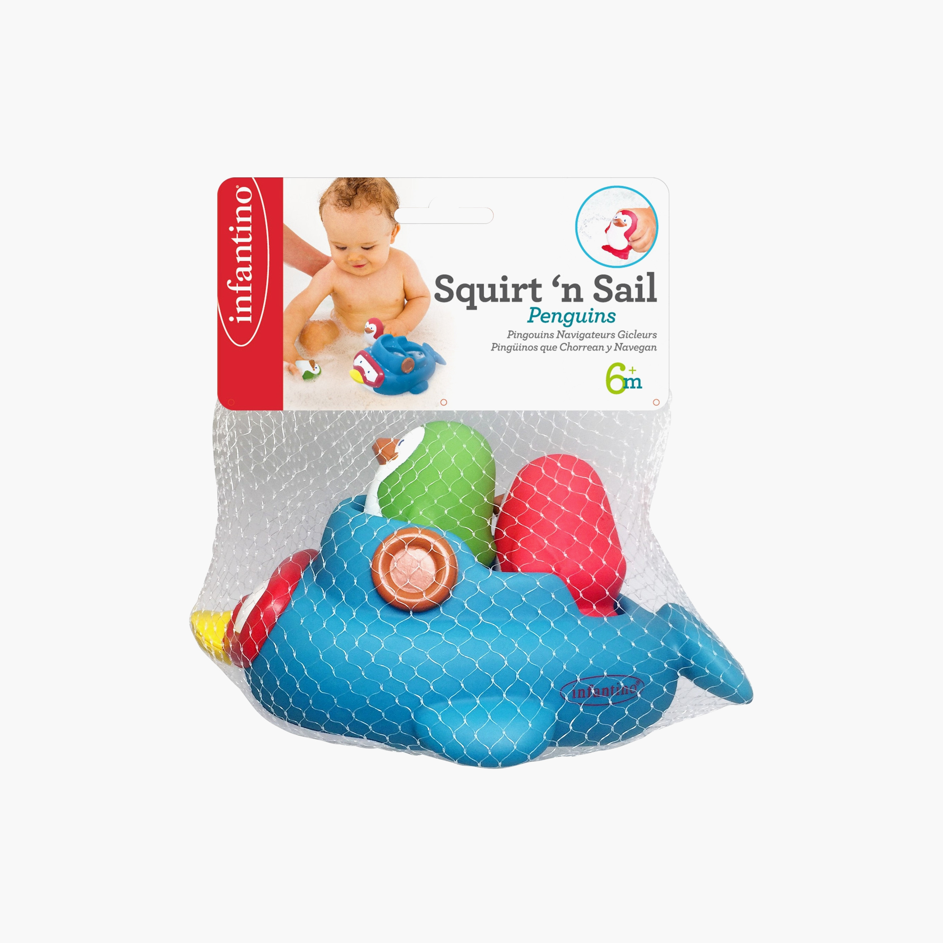 Infantino 3-Piece Squirt'N Sail Penguins Bathing Toy-toys-babyandtoddlertoys-bathtoys-image-3