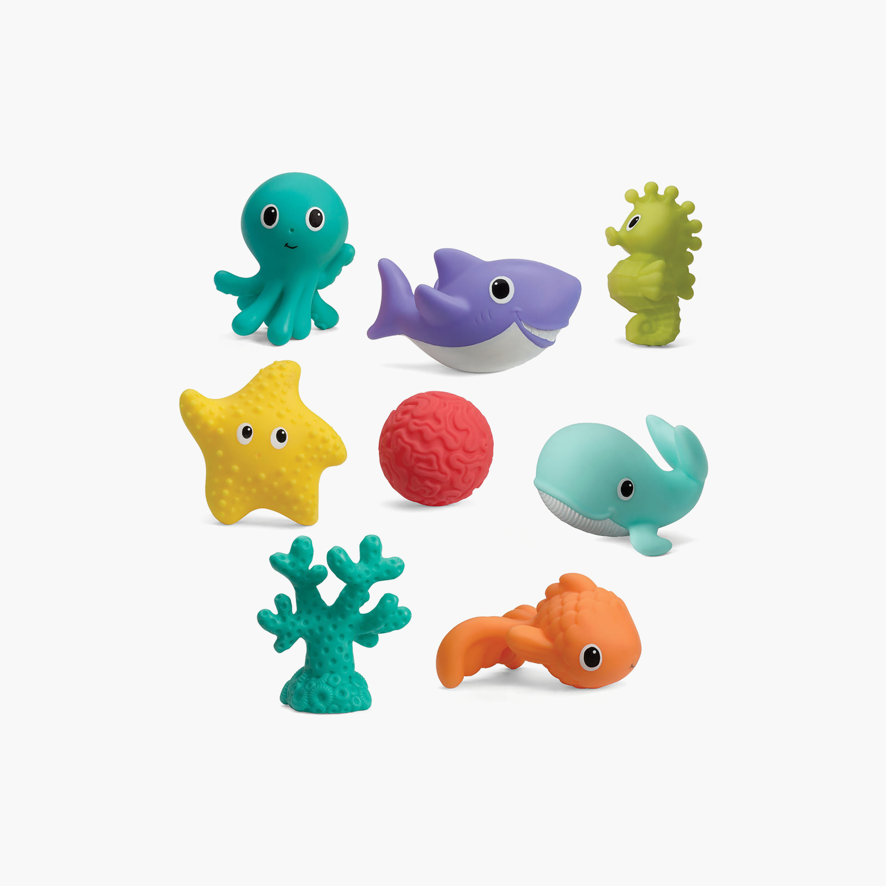 Infantino 8-Piece Aquarium Bath Squirters Toys-toys-babyandtoddlertoys-bathtoys-image-1