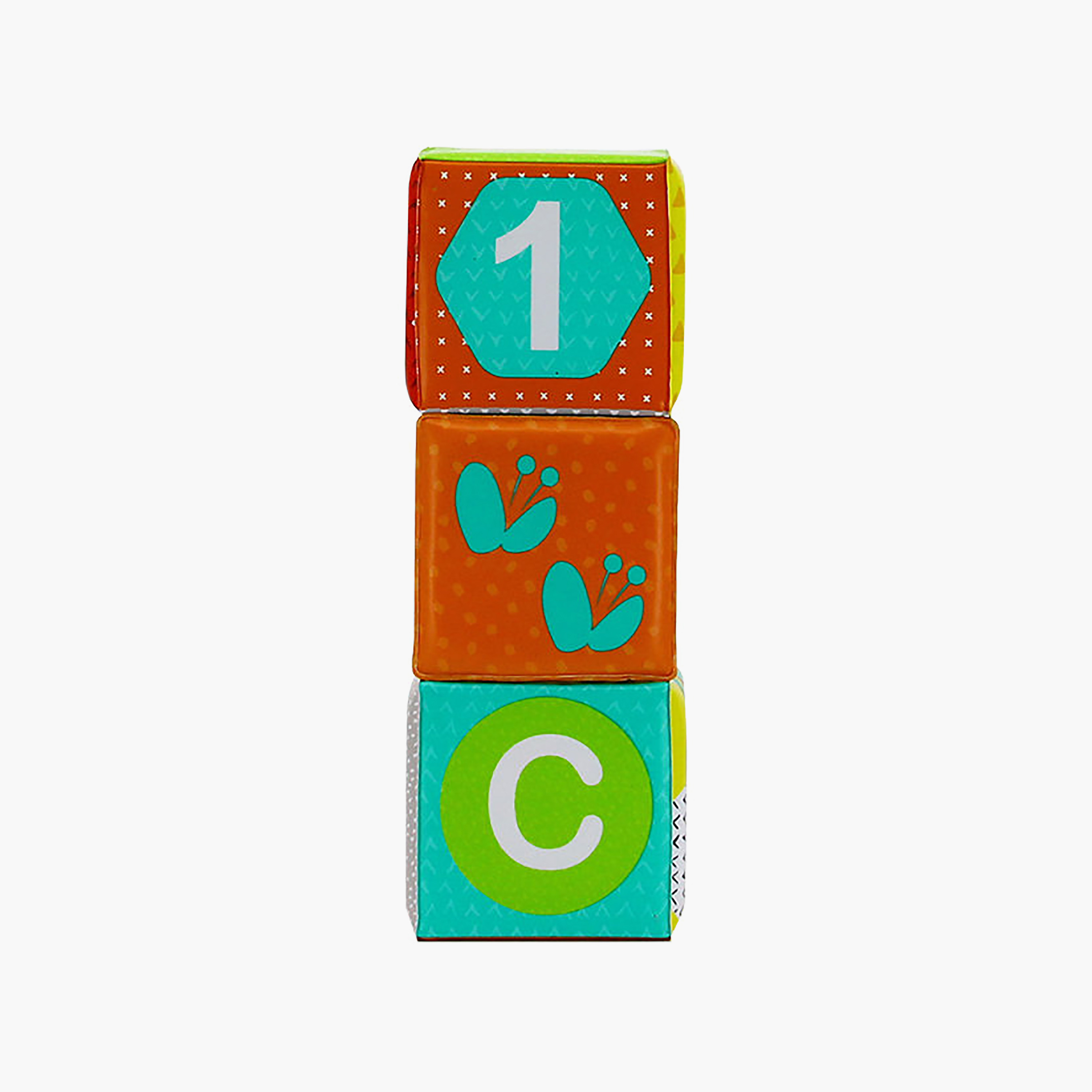 Infantino 3-Piece Colours & Numbers Bath Blocks-toys-babyandtoddlertoys-bathtoys-image-1