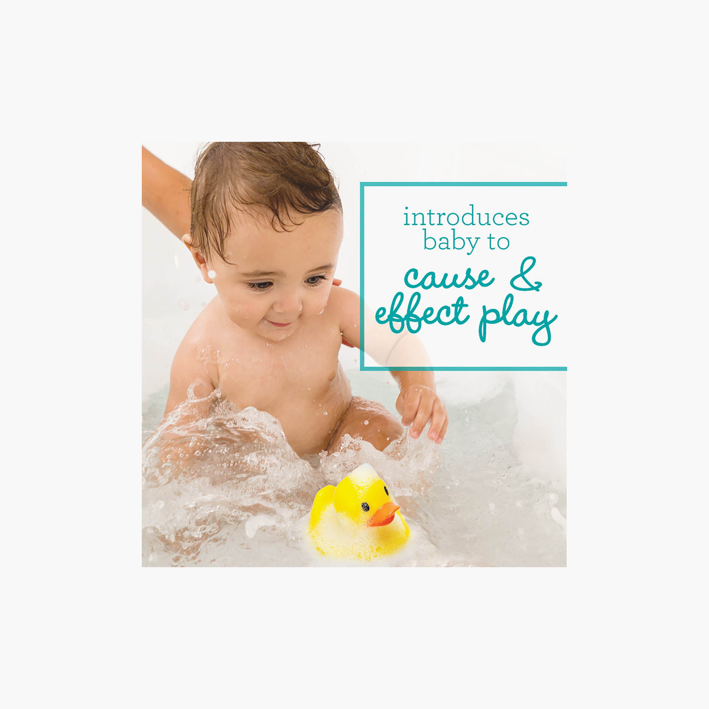 Infantino Kick & Swim Bath Duck Toy - 4 Months+-toys-babyandtoddlertoys-bathtoys-image-4