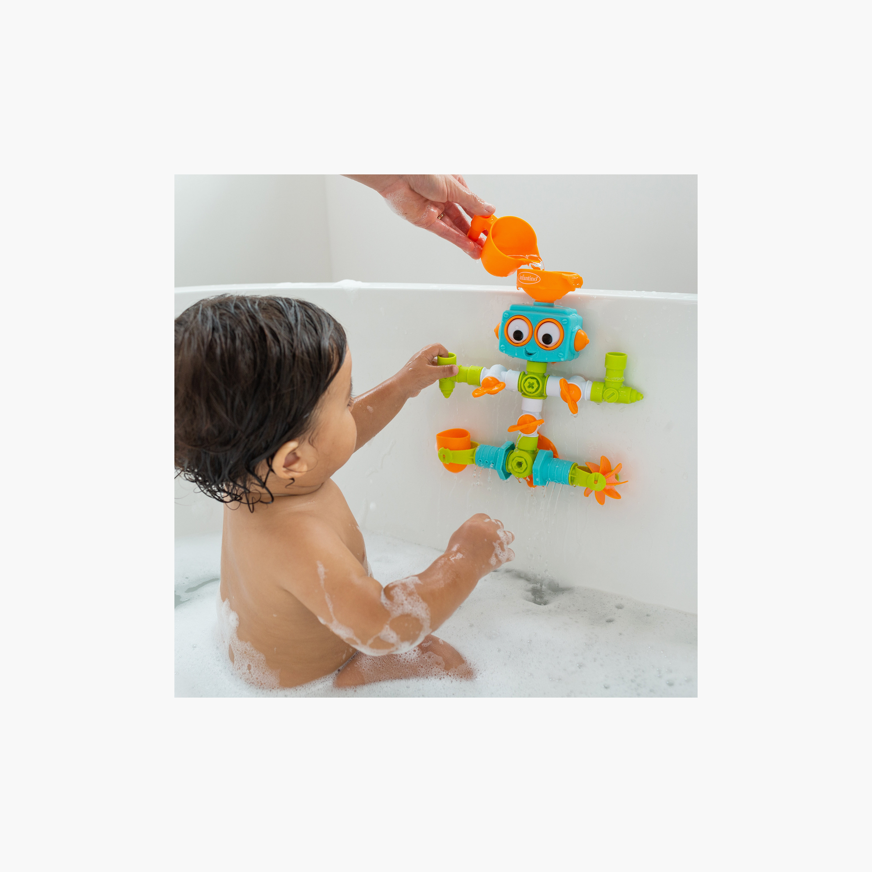 Infantino 16-Piece Sensory Plug & Play Plumber Set-toys-babyandtoddlertoys-bathtoys-image-8