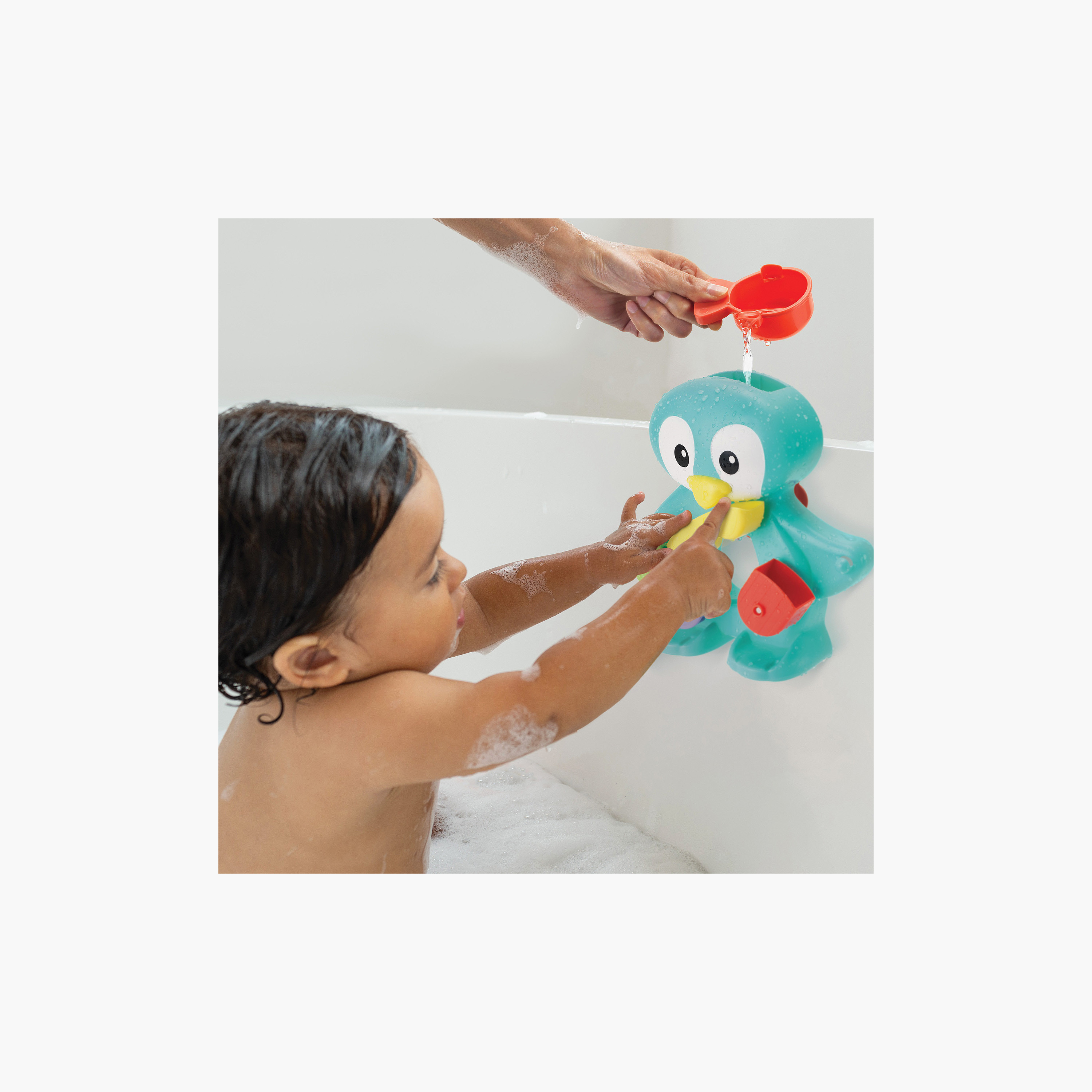 Infantino Tub Penguin Bath Time Set-toys-babyandtoddlertoys-bathtoys-image-2