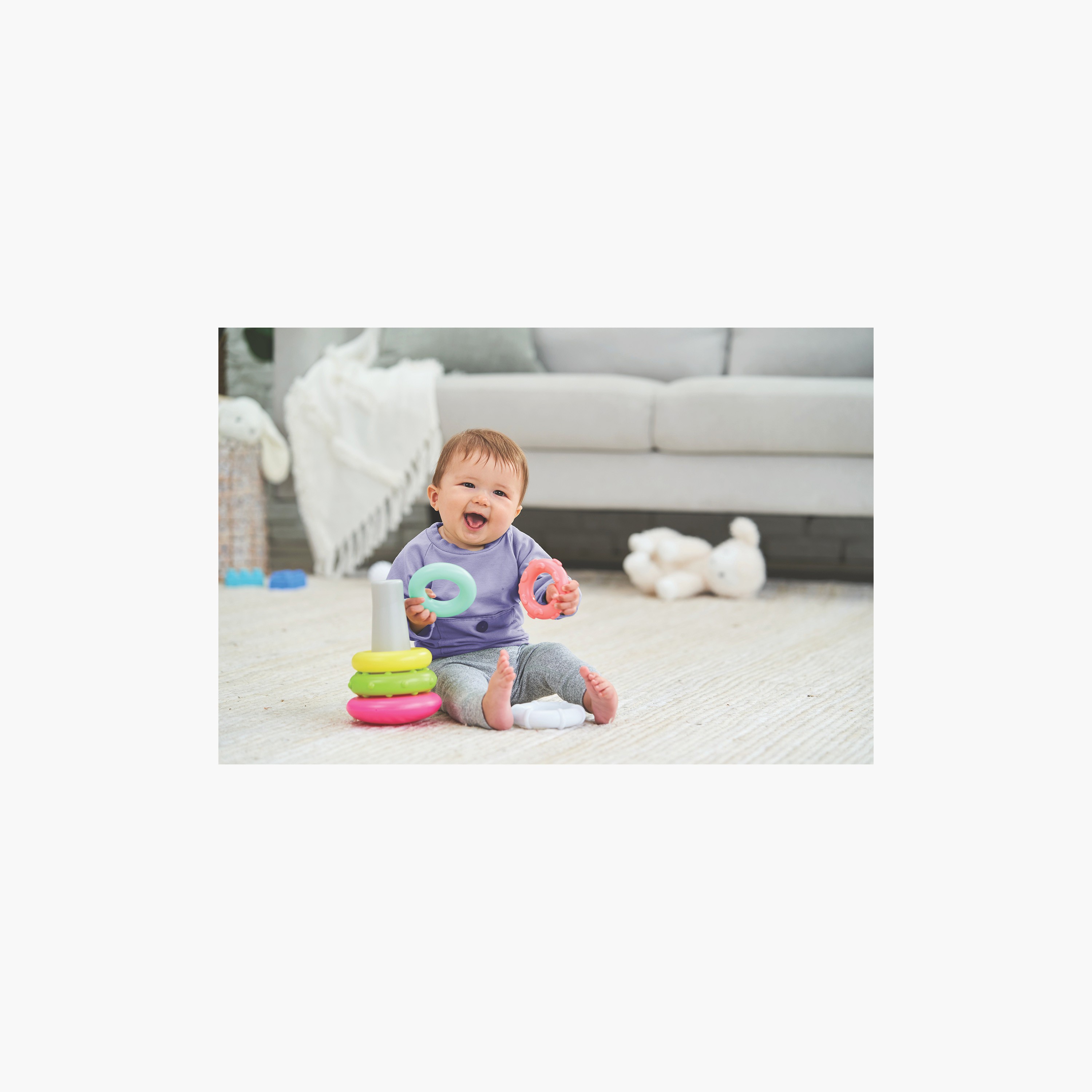 Infantino Rock N Rings Playset - 6 Months+-toys-babyandtoddlertoys-stackingandnestingtoys-image-4