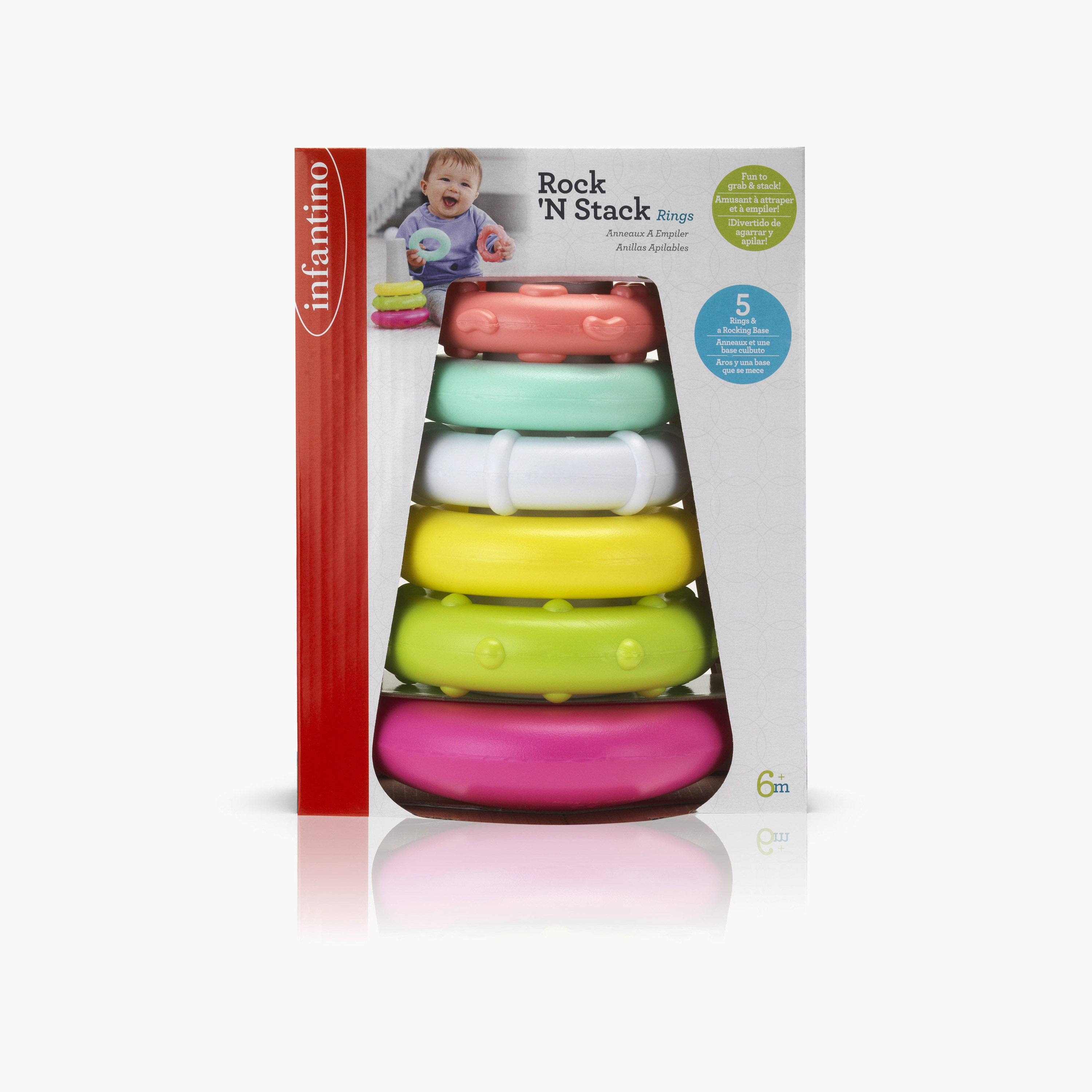 Infantino Rock N Rings Playset - 6 Months+-toys-babyandtoddlertoys-stackingandnestingtoys-image-5