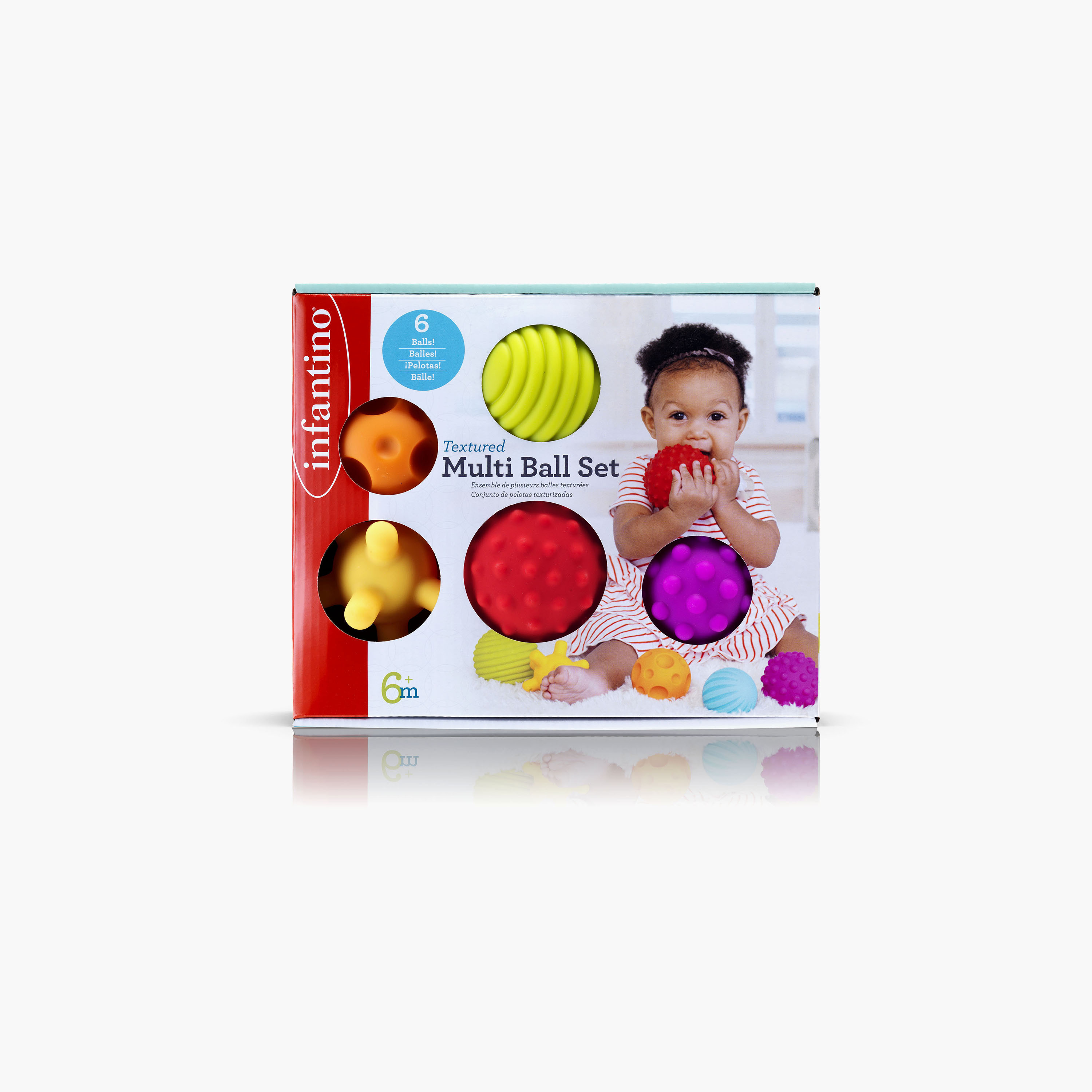 Infantino Textured Multi Ball Set - 6 Months+-toys-babyandtoddlertoys-stackingandnestingtoys-image-2