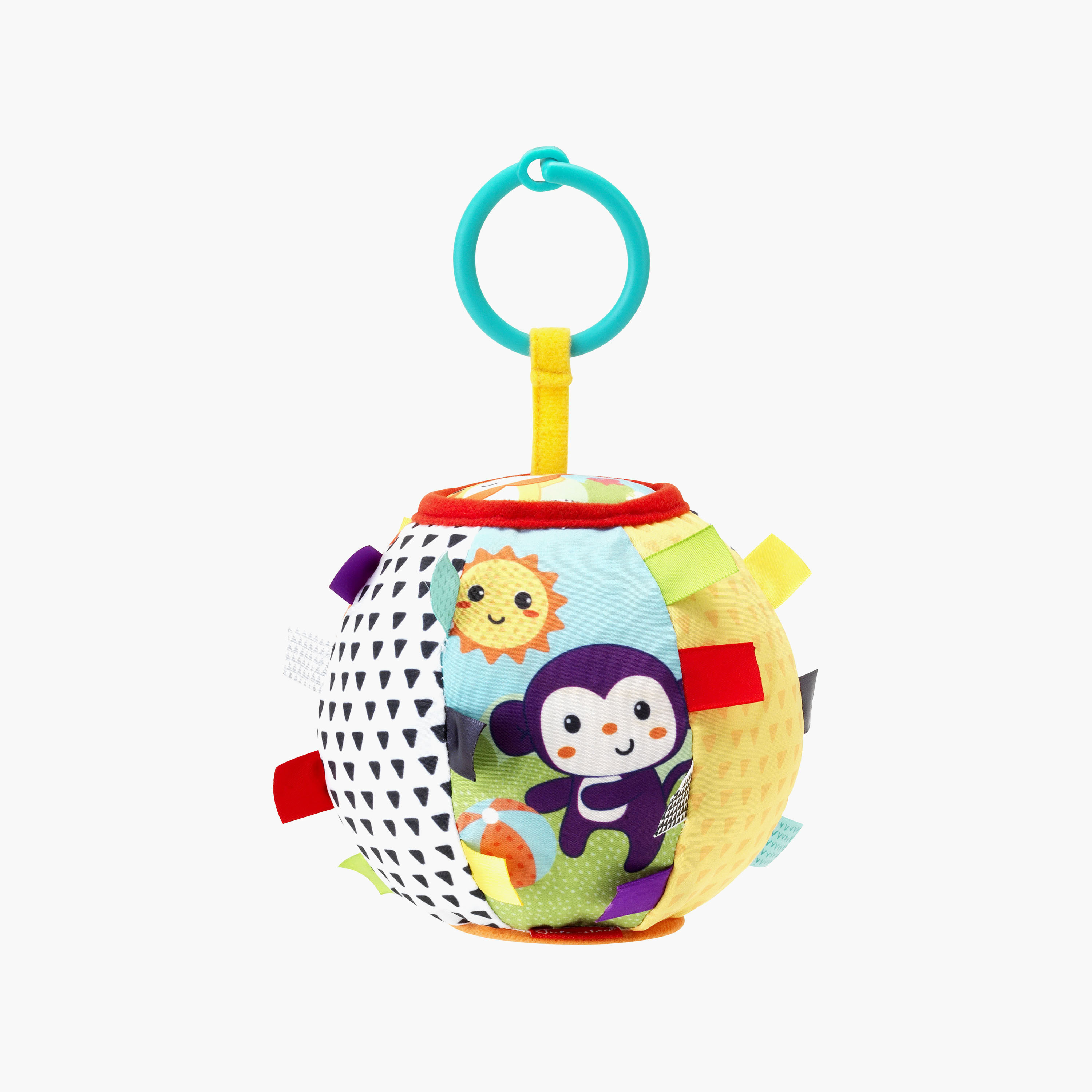 Infantino Sensory Ribbon & Chime Ball Toy-toys-plushsofttoys-softballs-image-1