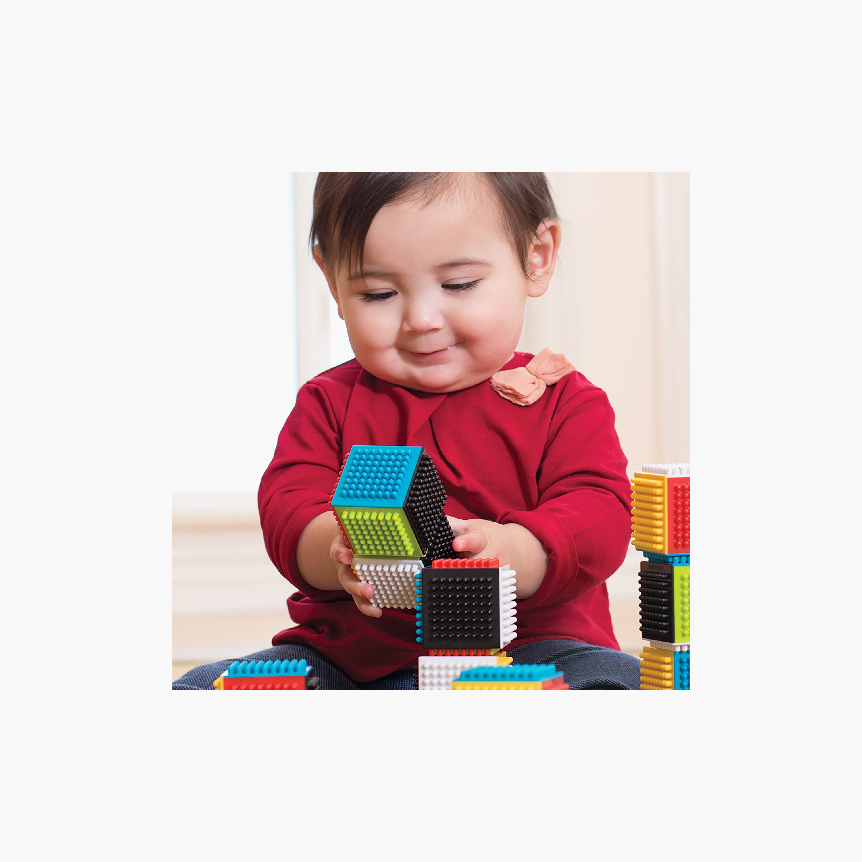 Infantino 24-Piece Press & Stay Sensory Block-toys-babyandtoddlertoys-stackingandnestingtoys-image-3