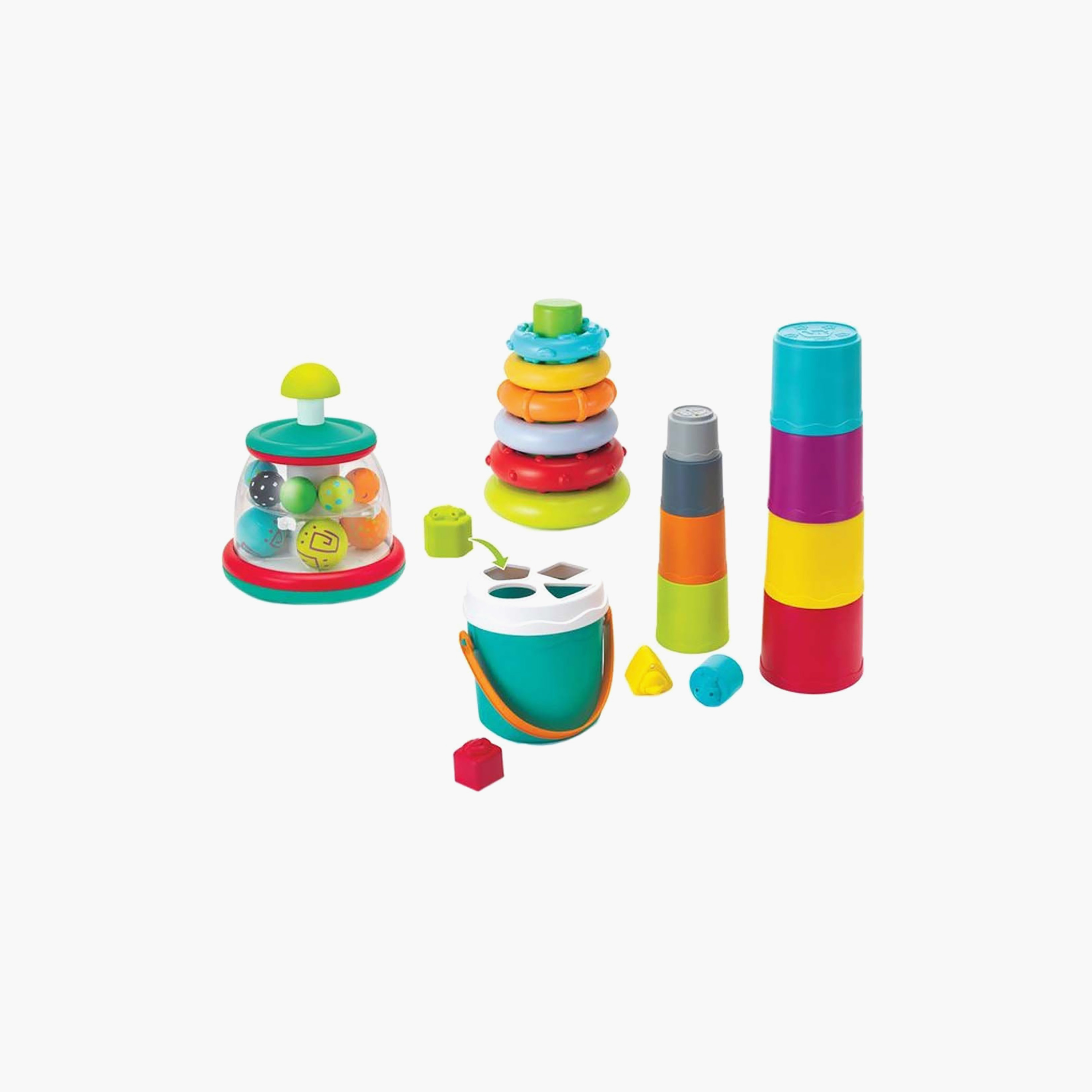 Infantino 3-In-1 Stack Sort Spin Activity Set-toys-babyandtoddlertoys-stackingandnestingtoys-image-1