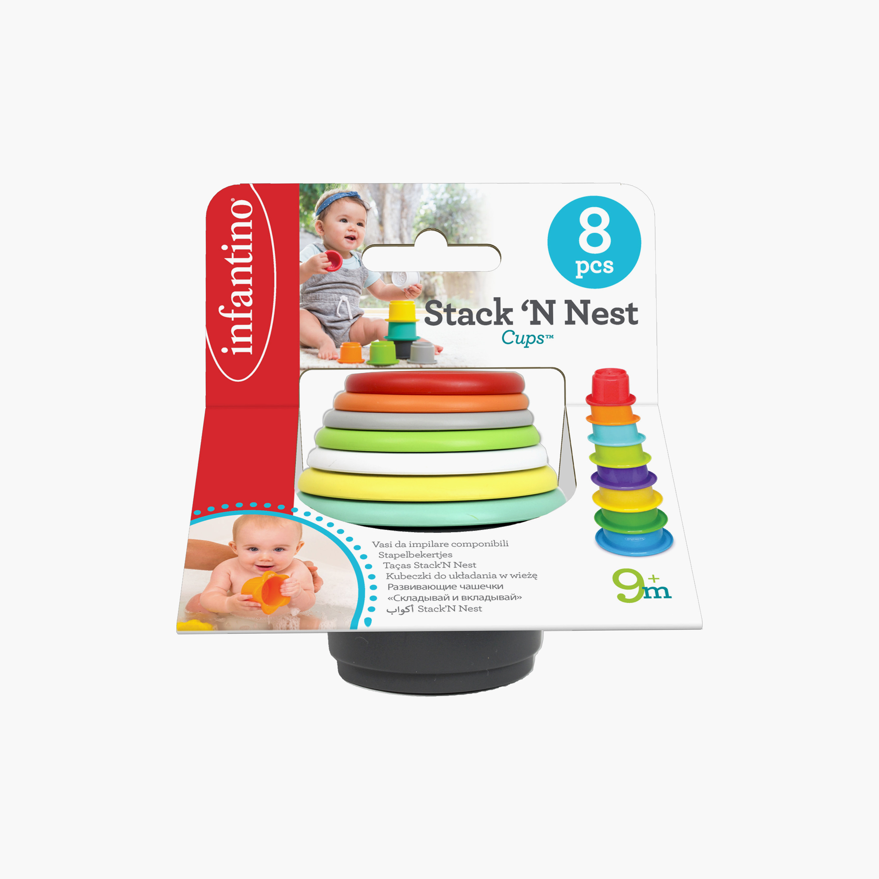 Infantino Stack'N Nest Cups Activity Playset-toys-babyandtoddlertoys-stackingandnestingtoys-image-3