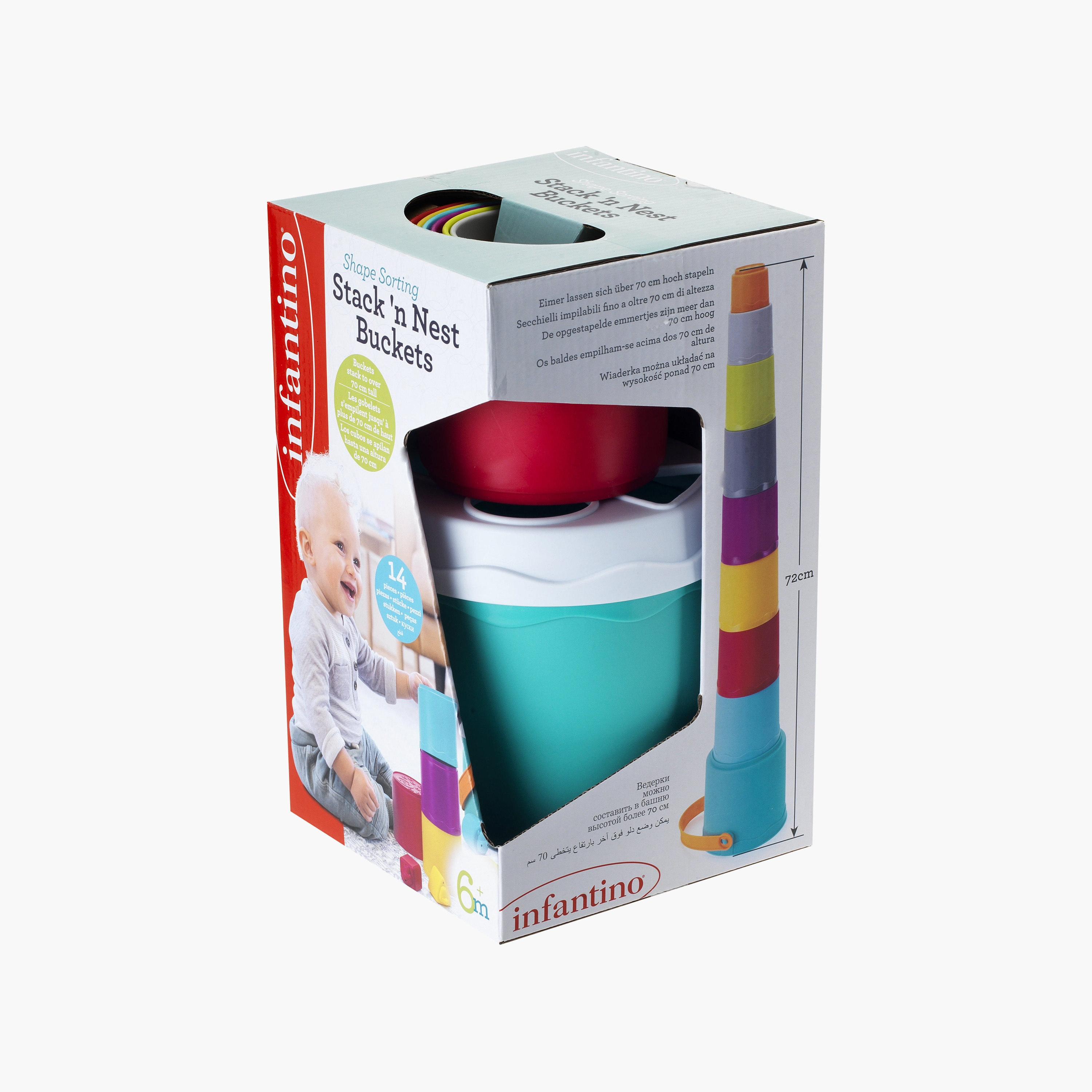Infantino Shape Sorting Stack N Nest Buckets-toys-babyandtoddlertoys-stackingandnestingtoys-image-3