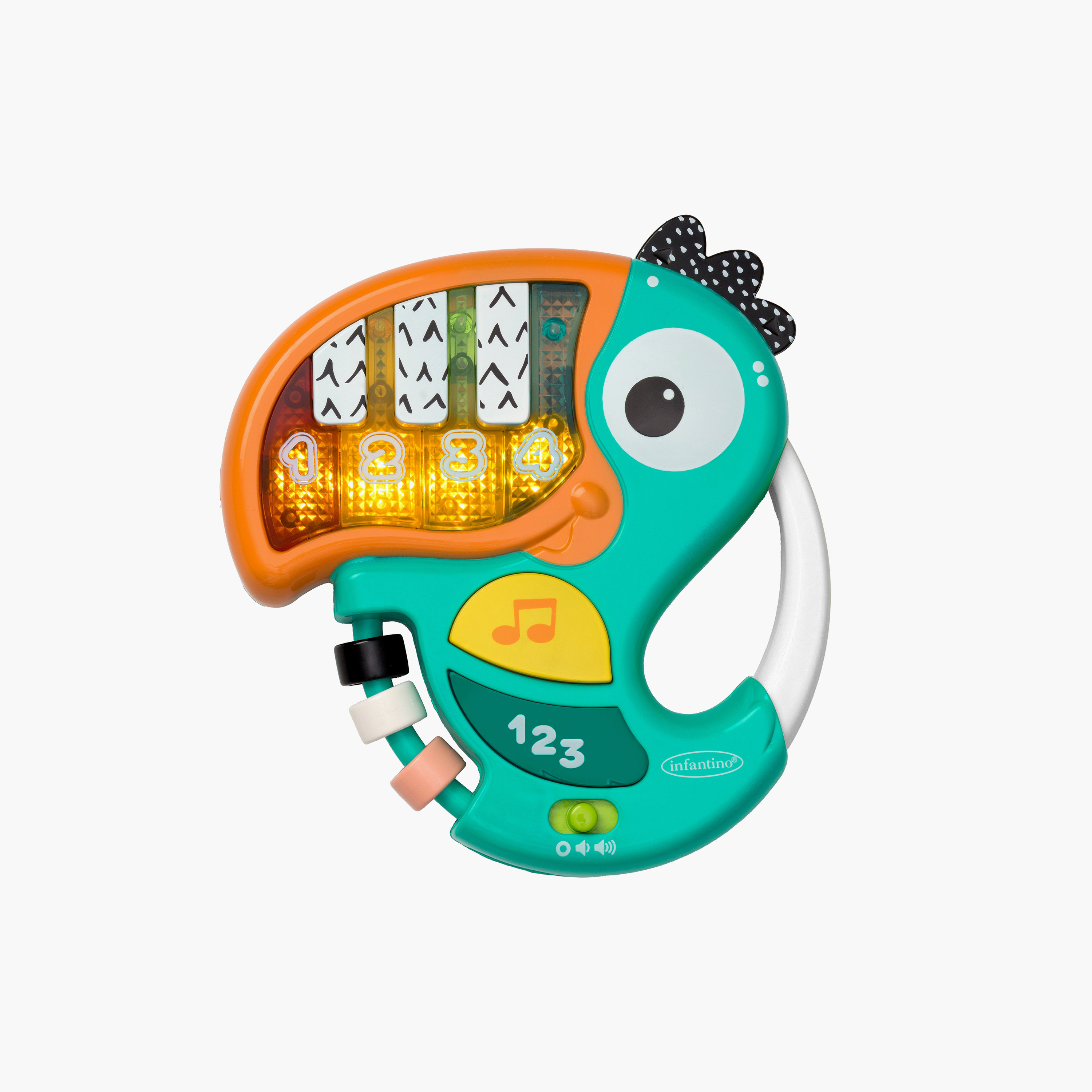 Infantino Piano & Numbers Learning Toucan - Green-baby-infantactivity-image-1