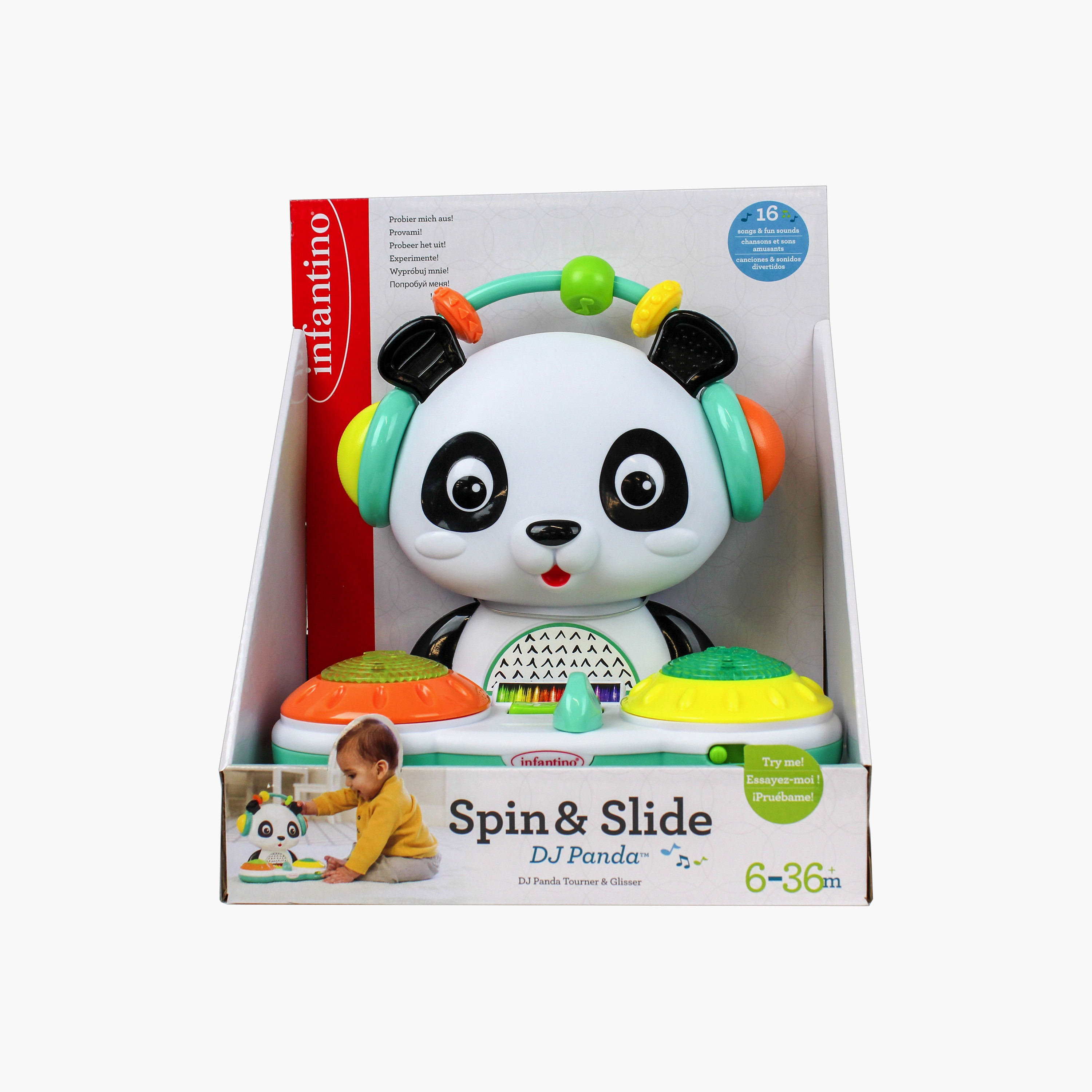 Infantino Spin & Slide DJ Panda Musical Toy-toys-babyandtoddlertoys-lightsandmusicaltoys-image-2