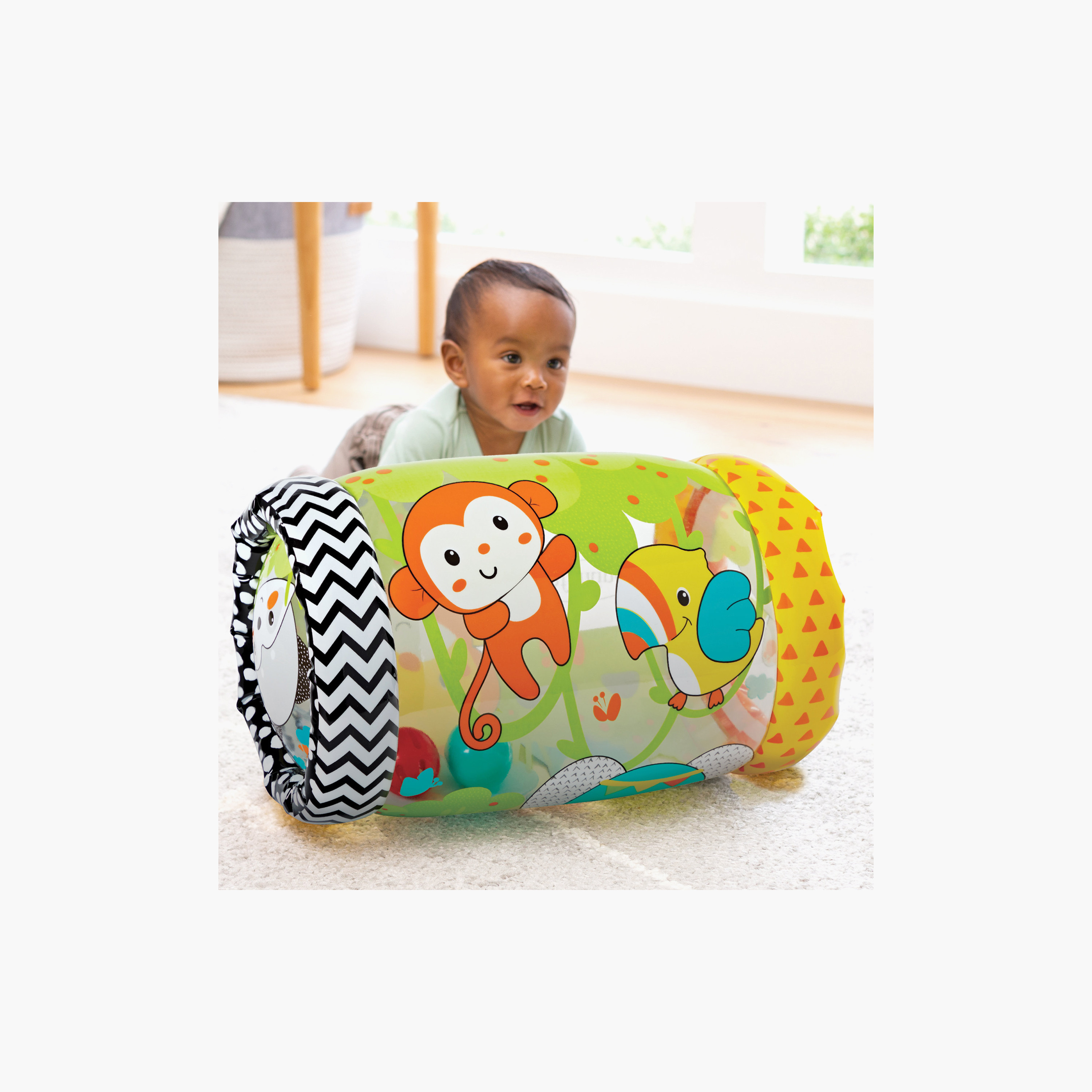 سجادة لعب جنغل أند بيك بتصميم الغابة من إنفانتينو-baby-infantactivity-playpensandplaymats-image-4