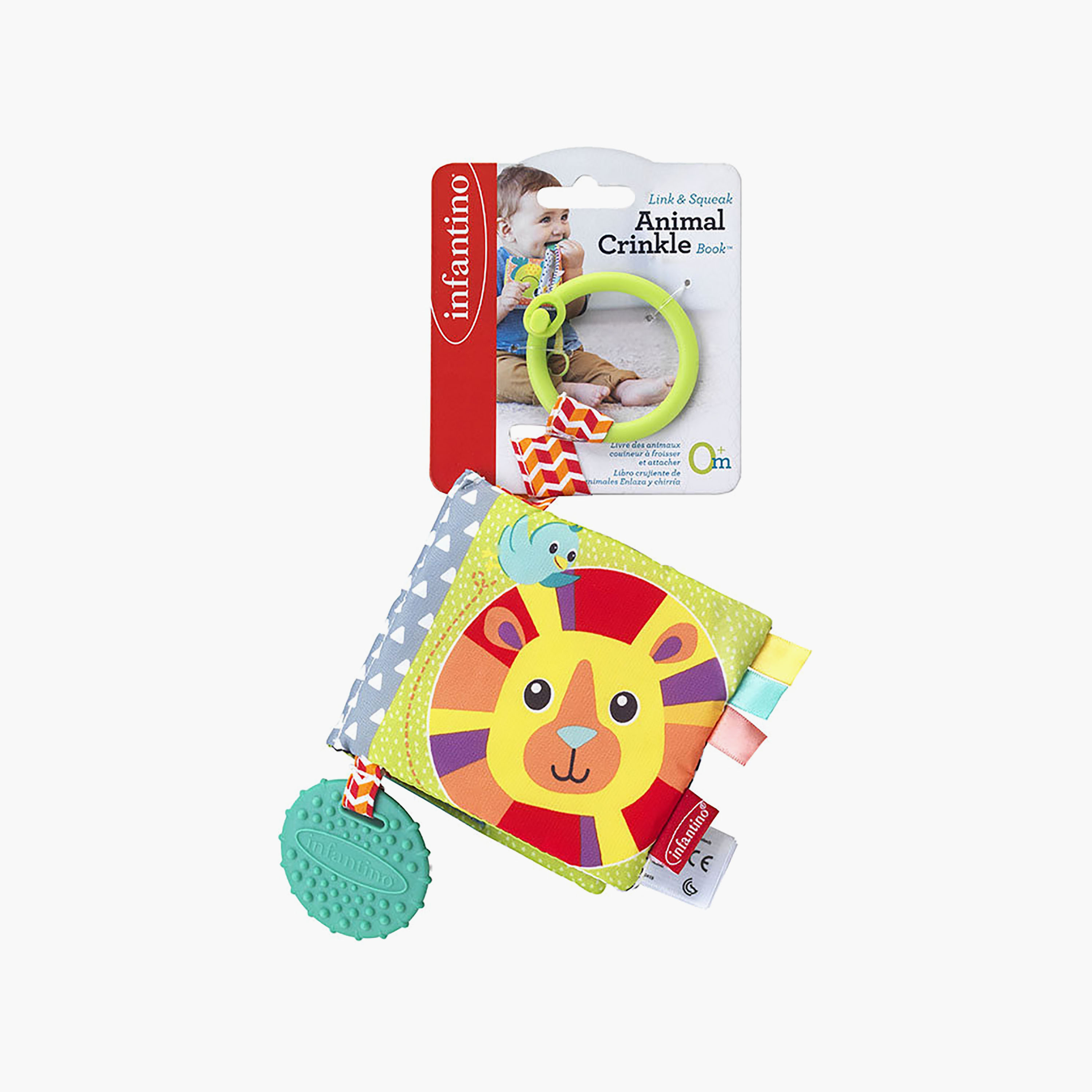 Infantino Link & Crinkle Animal Counting Stroller Book Toy-toys-babyandtoddlertoys-strollertoys-image-8