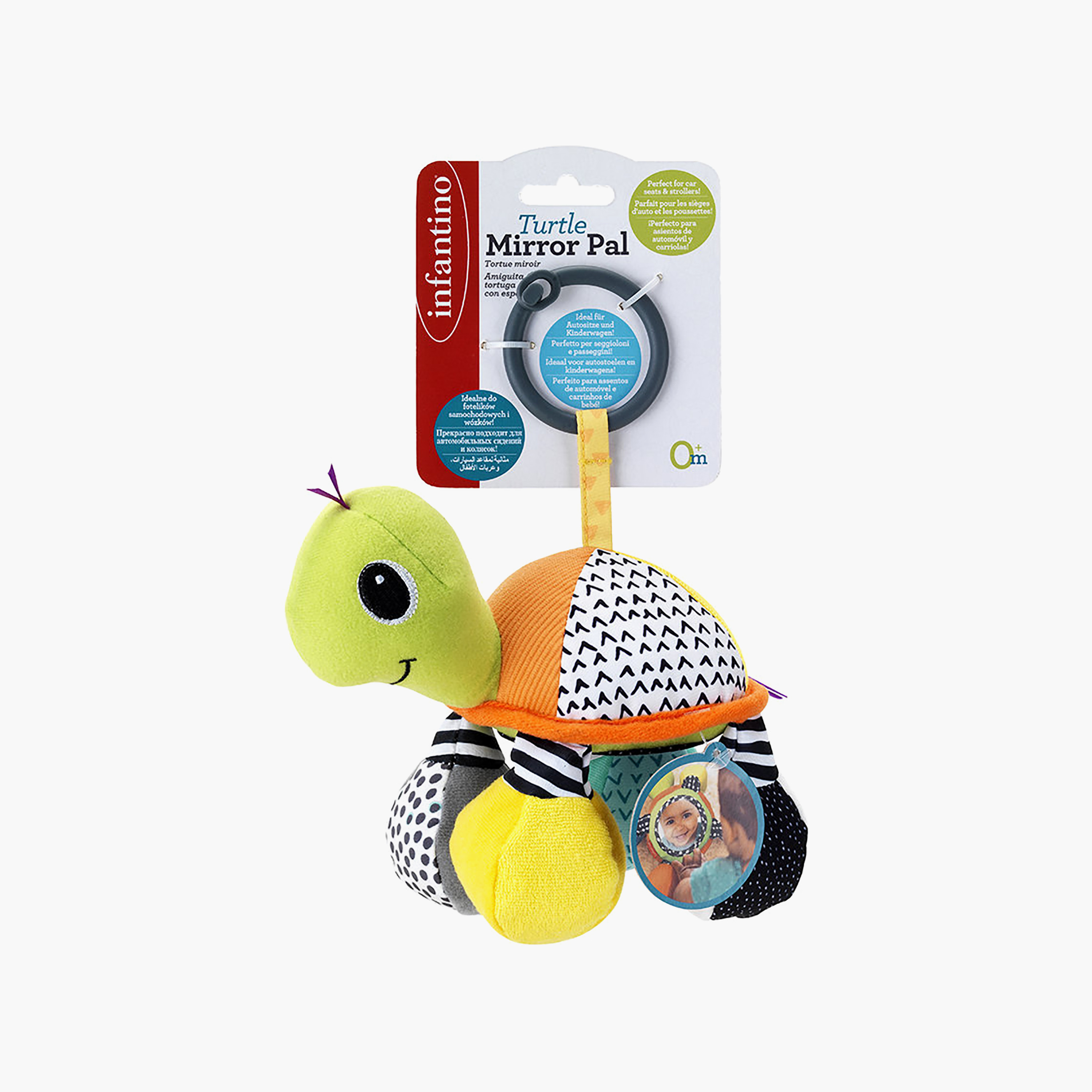 لعبة مرآة السلحفاة لعربة الأطفال مع عضاضة من إنفانتينو-toys-babyandtoddlertoys-strollertoys-image-6