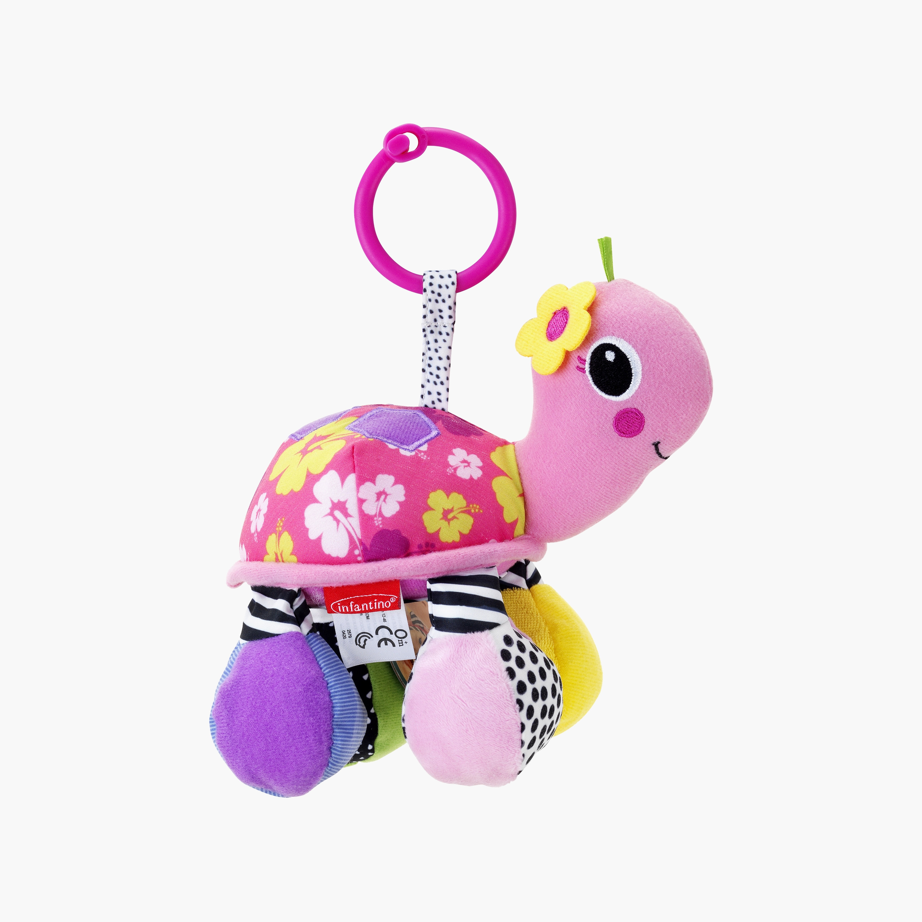 Infantino Turtle Mirror Pal Stroller Toy with Teether-toys-babyandtoddlertoys-strollertoys-image-1