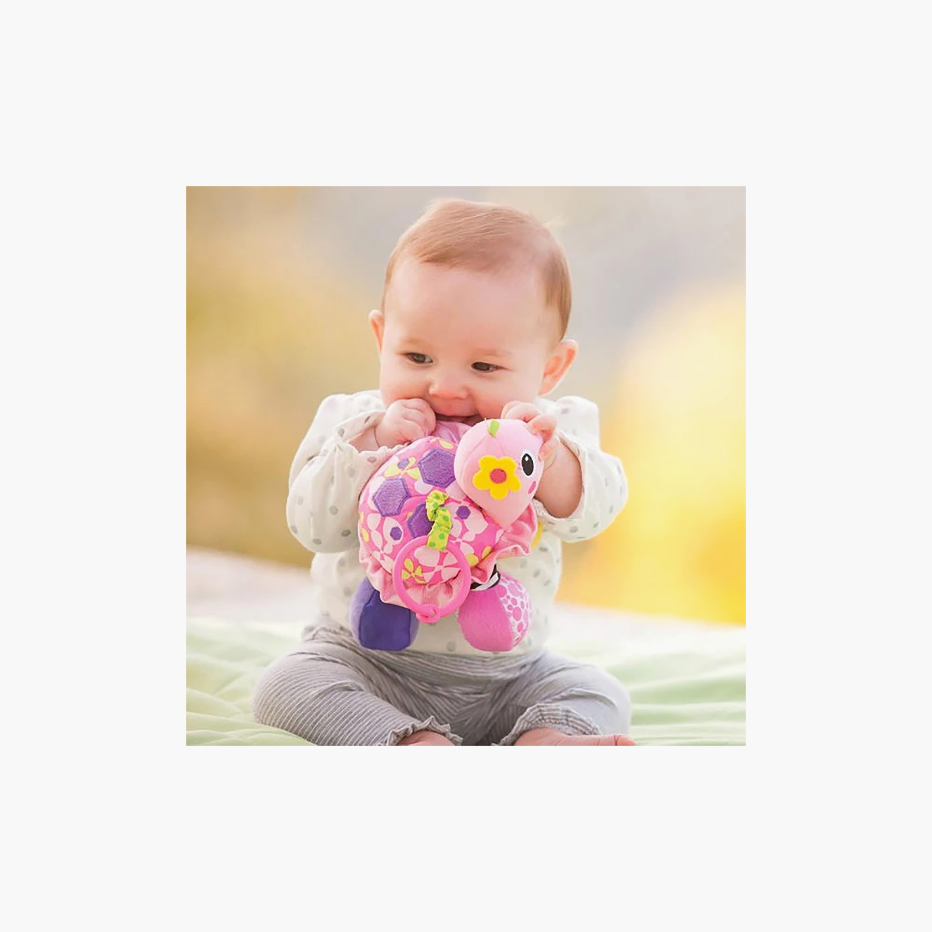 Infantino Turtle Mirror Pal Stroller Toy with Teether-toys-babyandtoddlertoys-strollertoys-image-3