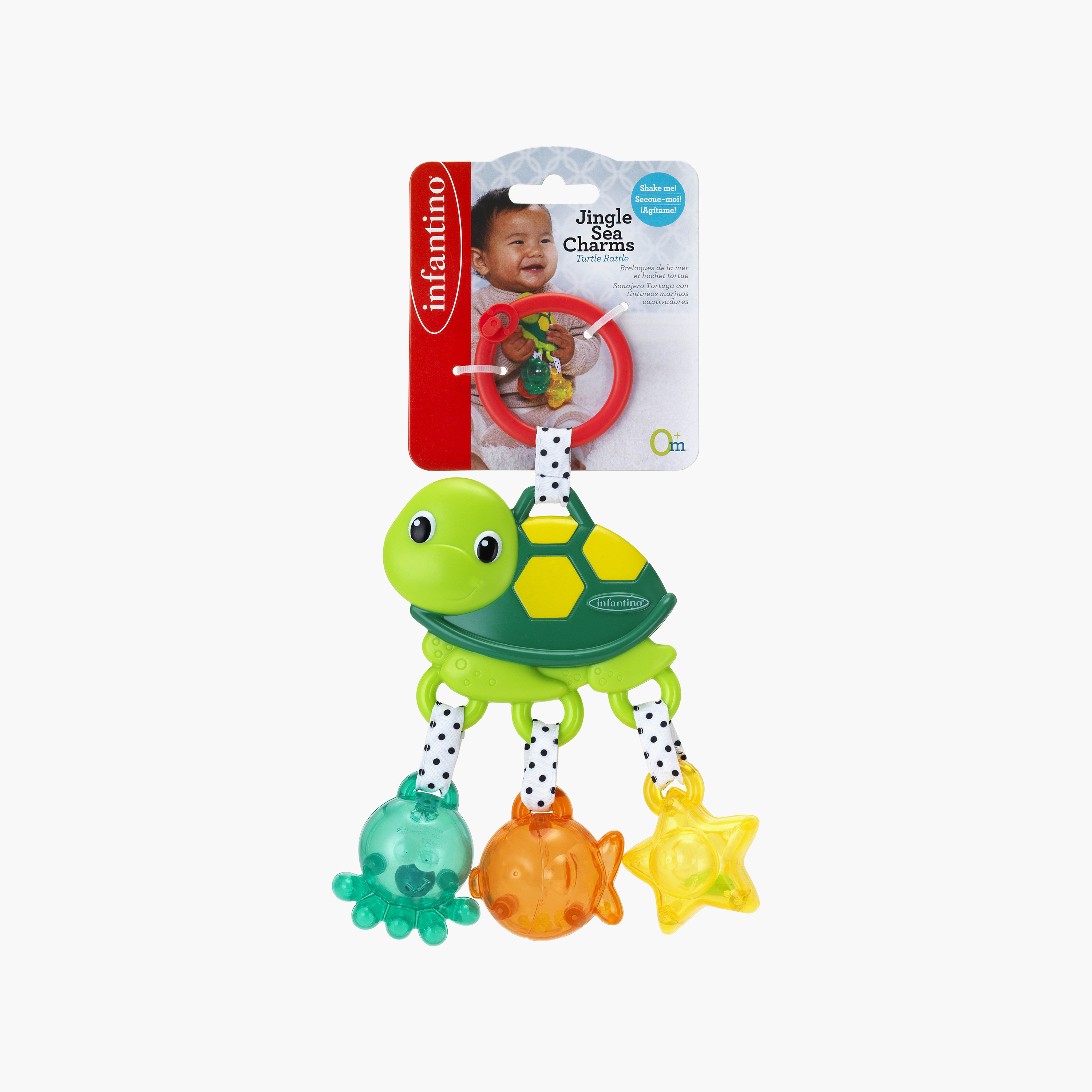 Infantino ingle Sea Charms Turtle Stroller Toy with Teether-toys-babyandtoddlertoys-strollertoys-image-2