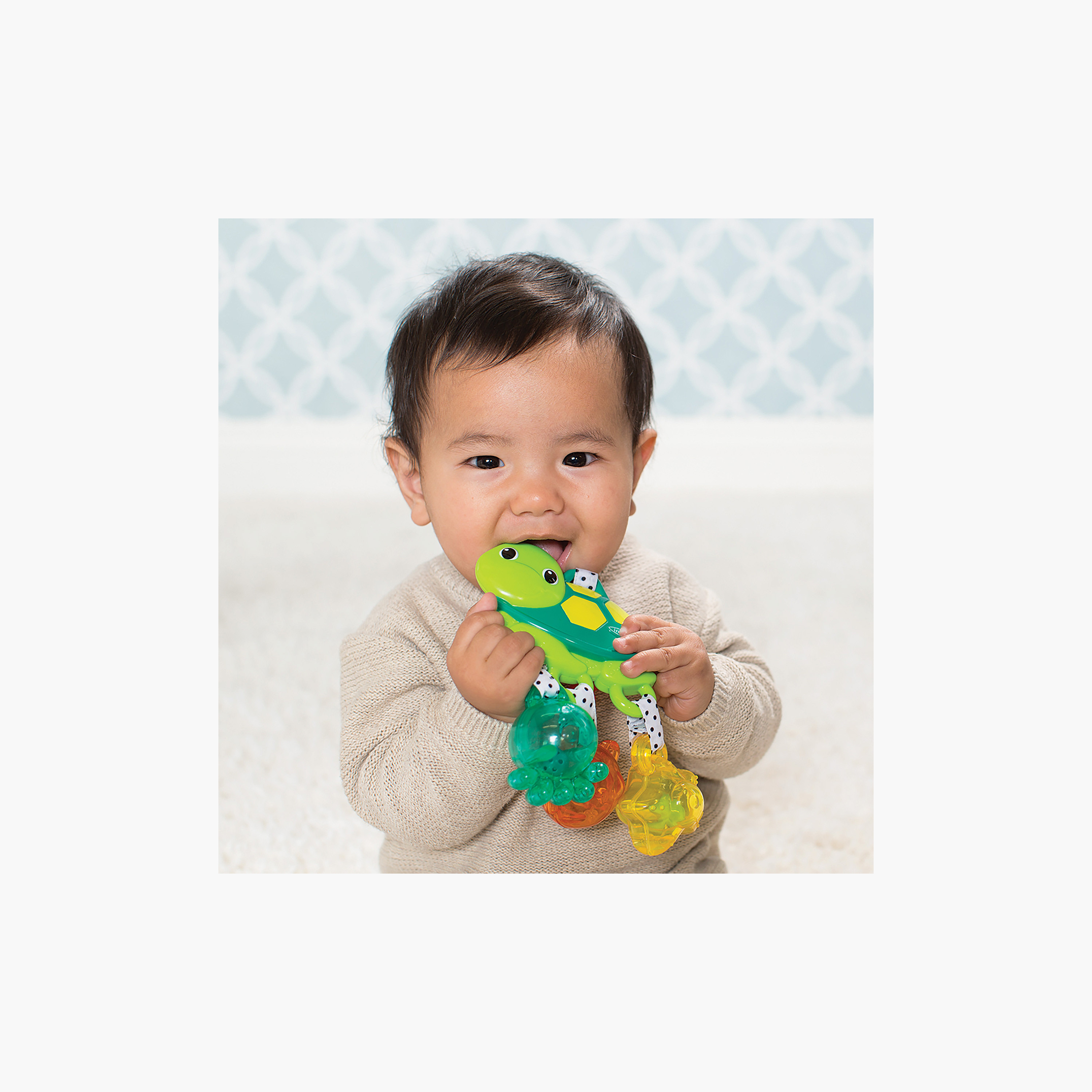 Infantino ingle Sea Charms Turtle Stroller Toy with Teether-toys-babyandtoddlertoys-strollertoys-image-3