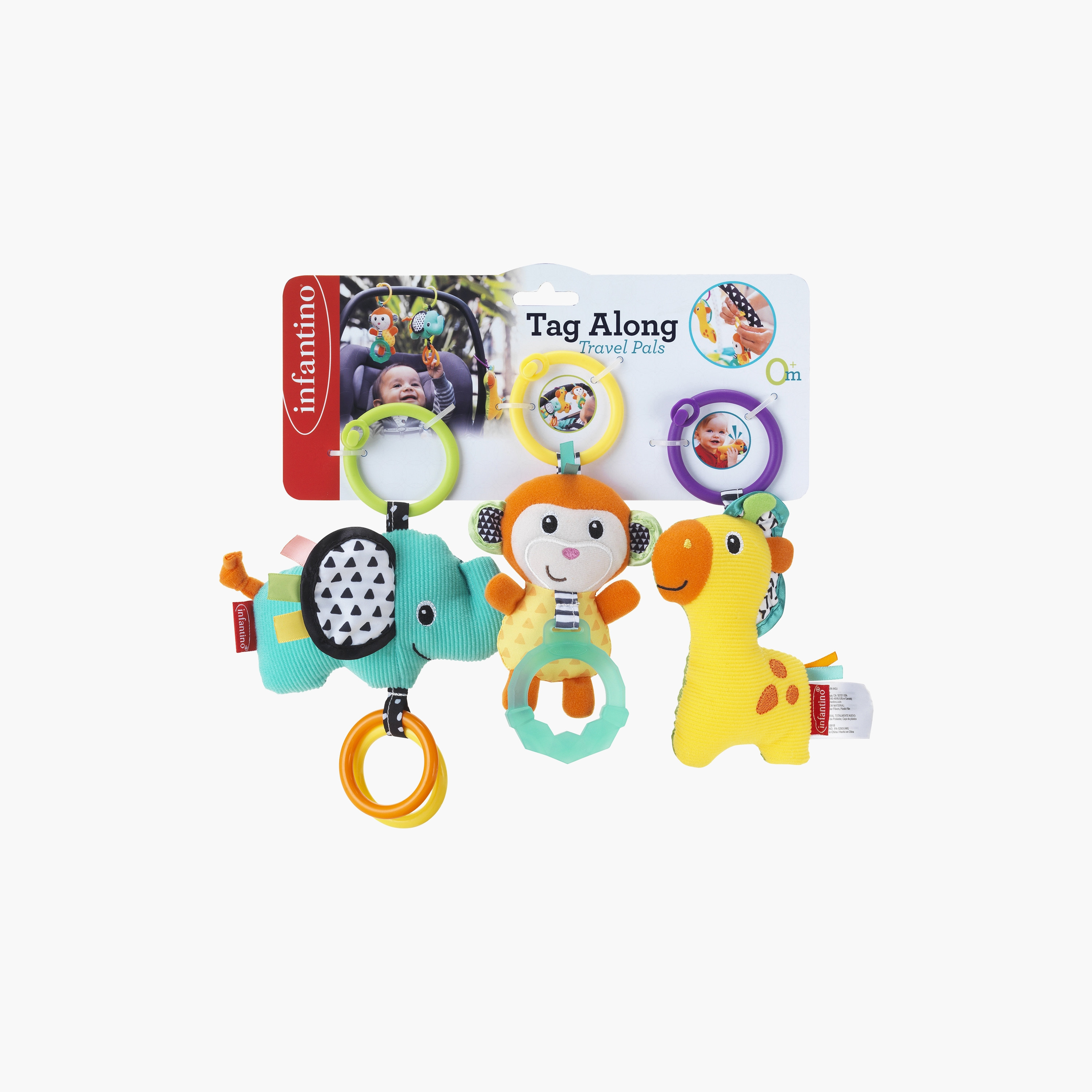 Infantino Tag Along Travel Pals Stroller Toy with Teether-toys-babyandtoddlertoys-strollertoys-image-5