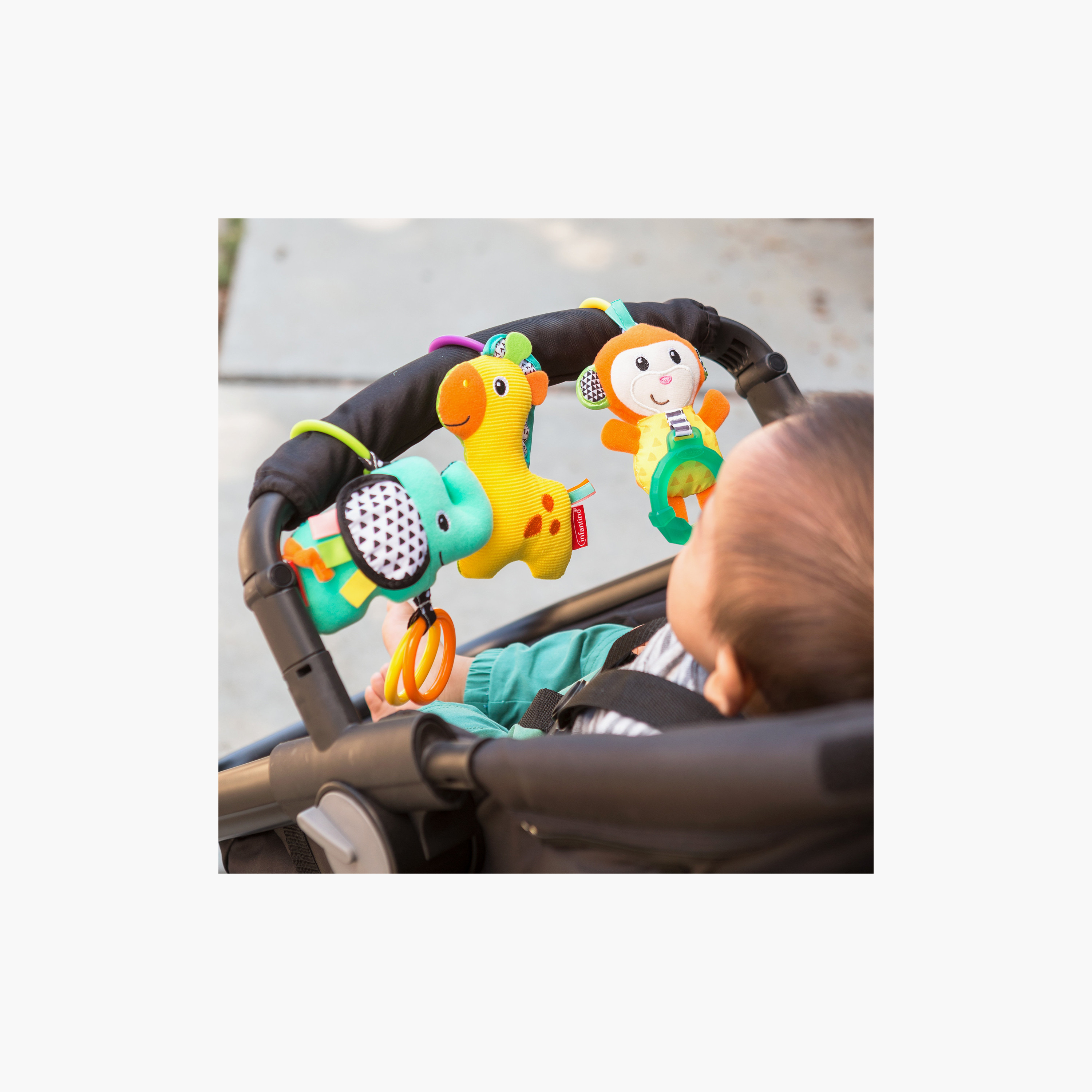 Infantino Tag Along Travel Pals Stroller Toy with Teether-toys-babyandtoddlertoys-strollertoys-image-6