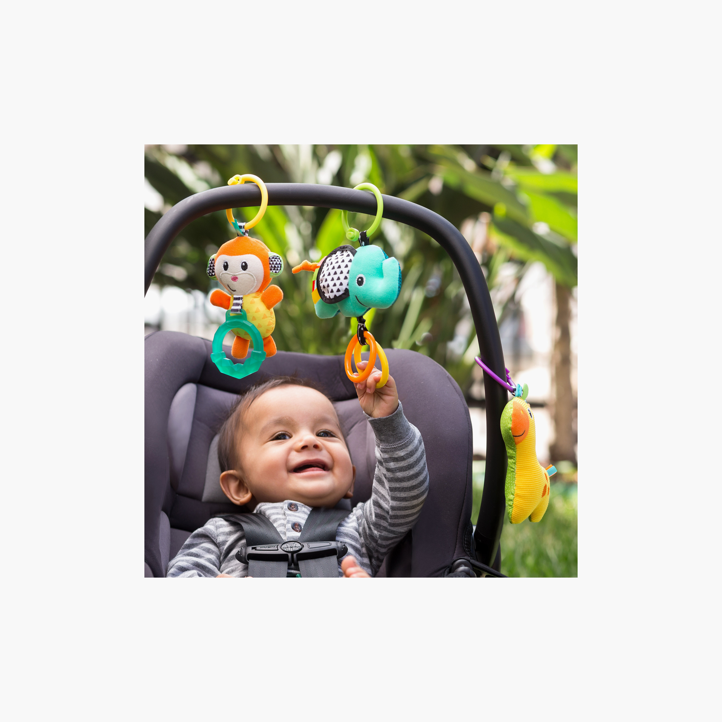 Infantino Tag Along Travel Pals Stroller Toy with Teether-toys-babyandtoddlertoys-strollertoys-image-7
