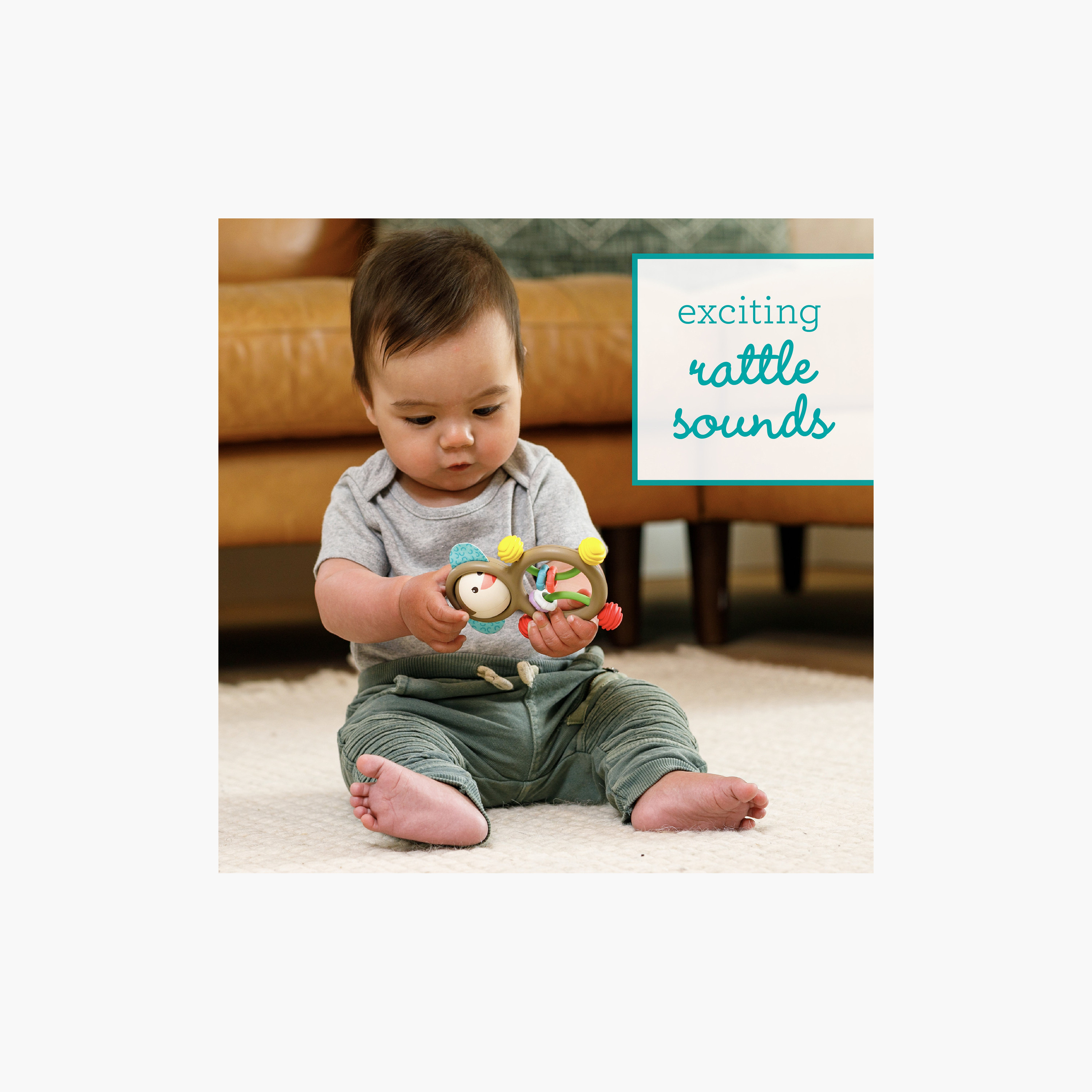 Infantino Busy Lil' Sensory Rattle & Teether-toys-babyandtoddlertoys-rattlesandteethers-image-5