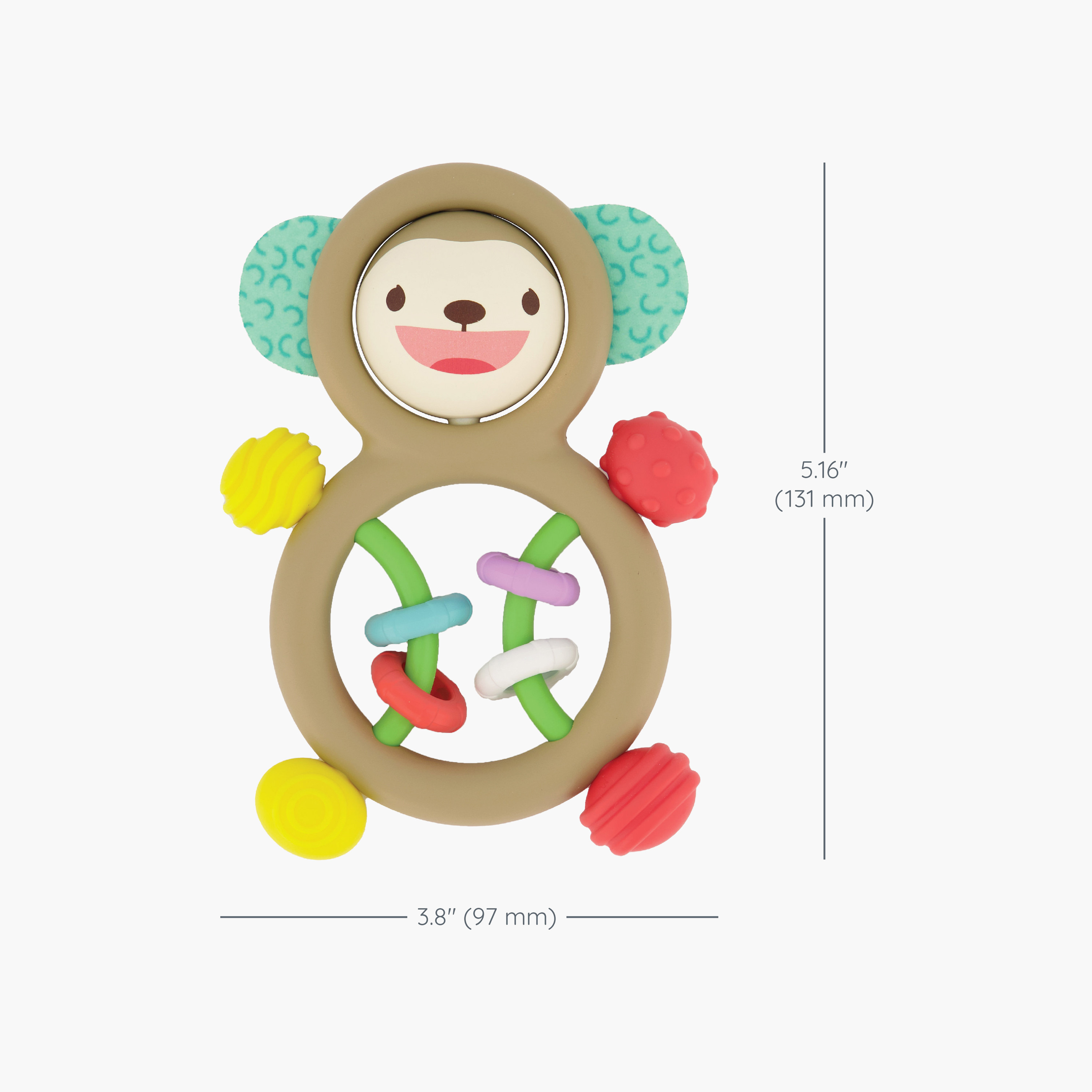 Infantino Busy Lil' Sensory Rattle & Teether-toys-babyandtoddlertoys-rattlesandteethers-image-6